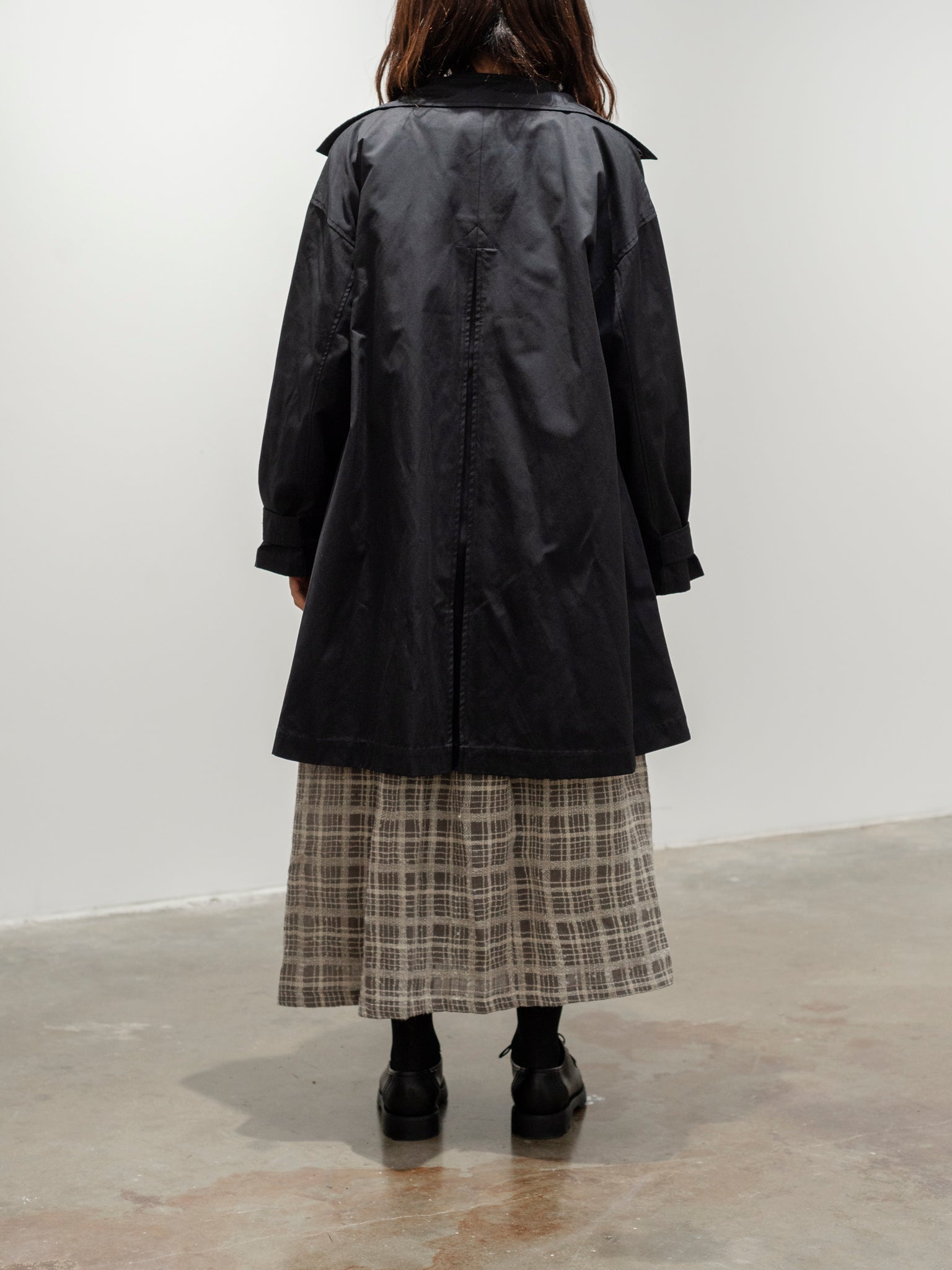 Namu Shop - ICHI Ichi x TAION Coat + Down Vest - Black x Charcoal