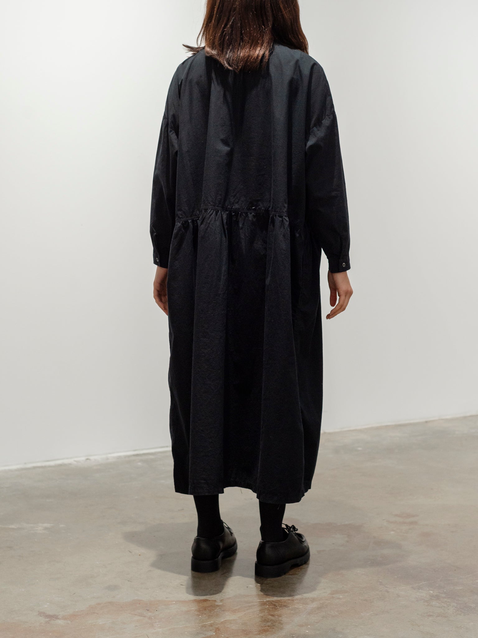 Namu Shop - Ichi Antiquites OUMISARASHI Shirt Dress - Black