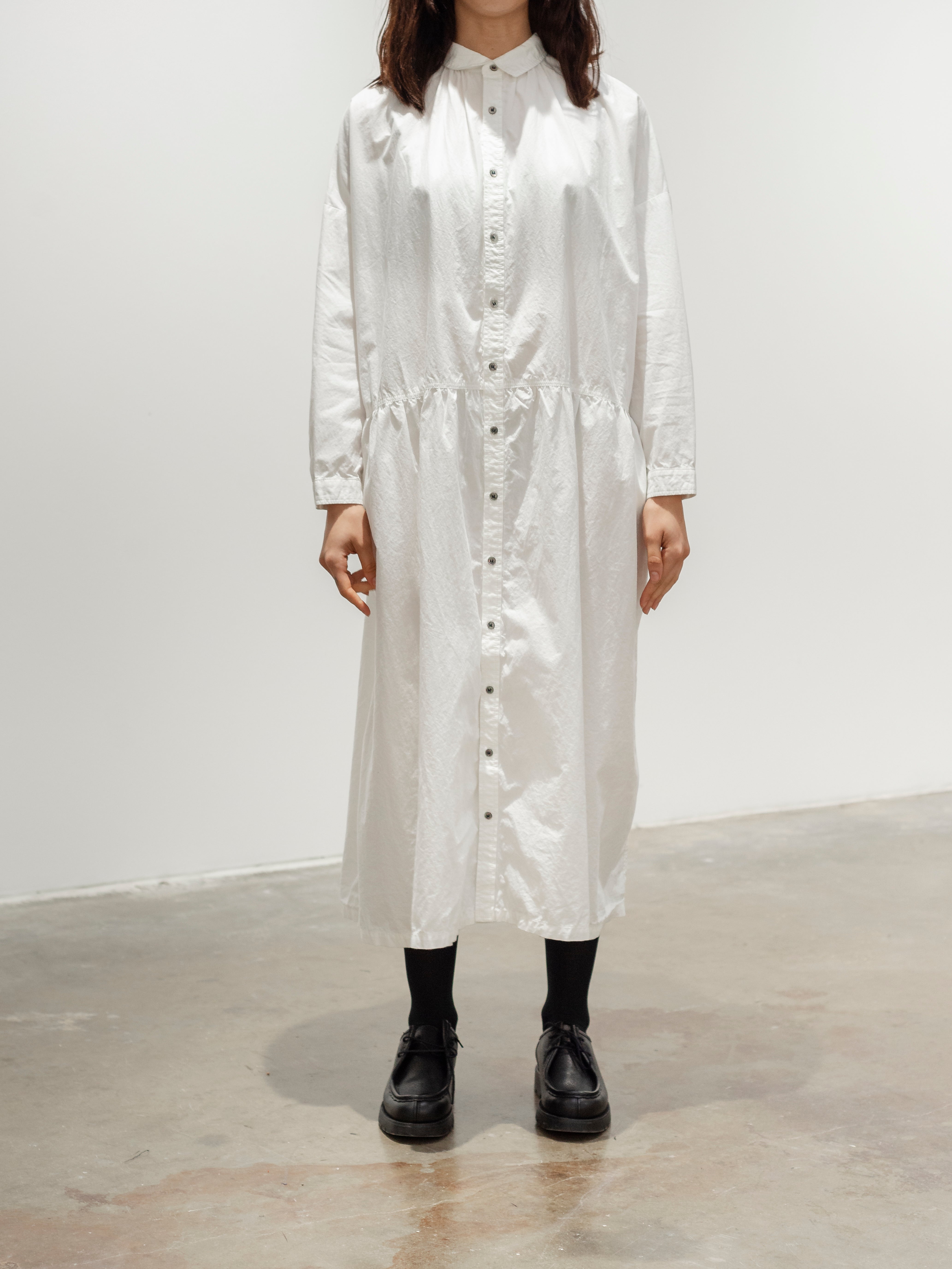 Namu Shop - Ichi Antiquites OUMISARASHI Shirt Dress - White