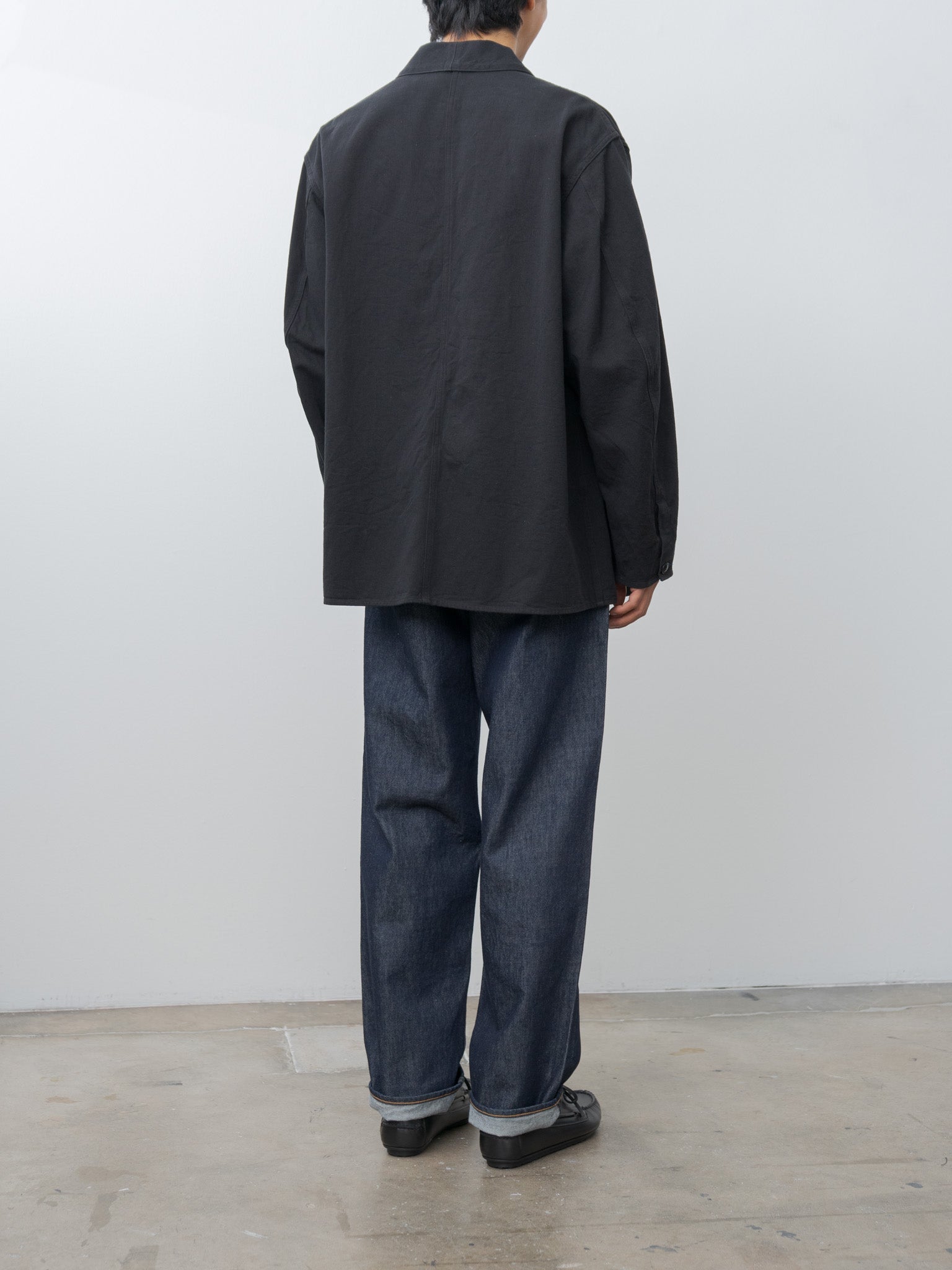 Namu Shop - Auralee Hard Twist Denim Wide Pants - Indigo