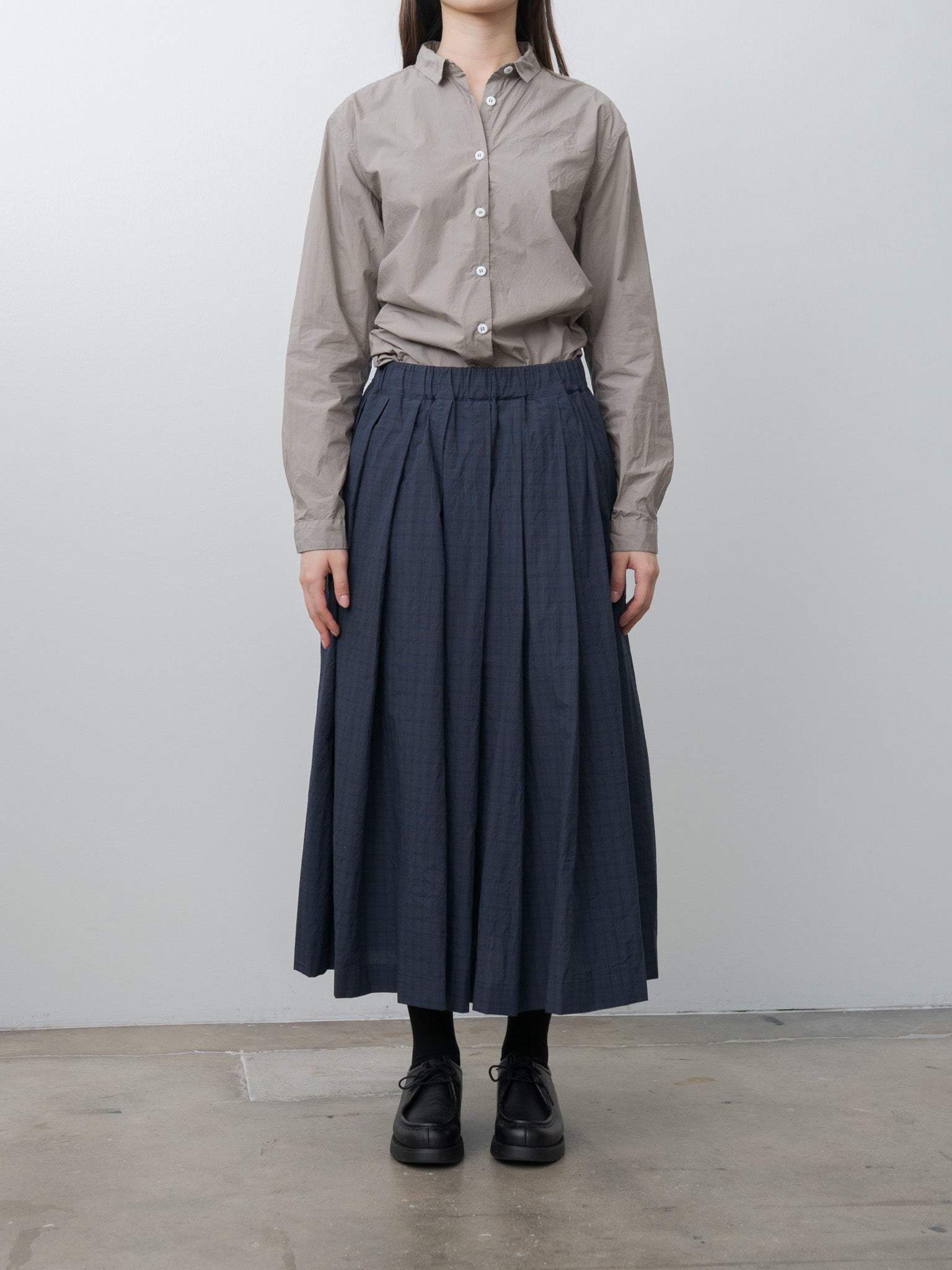Namu Shop - Bergfabel Matilde Skirt - Navy Check