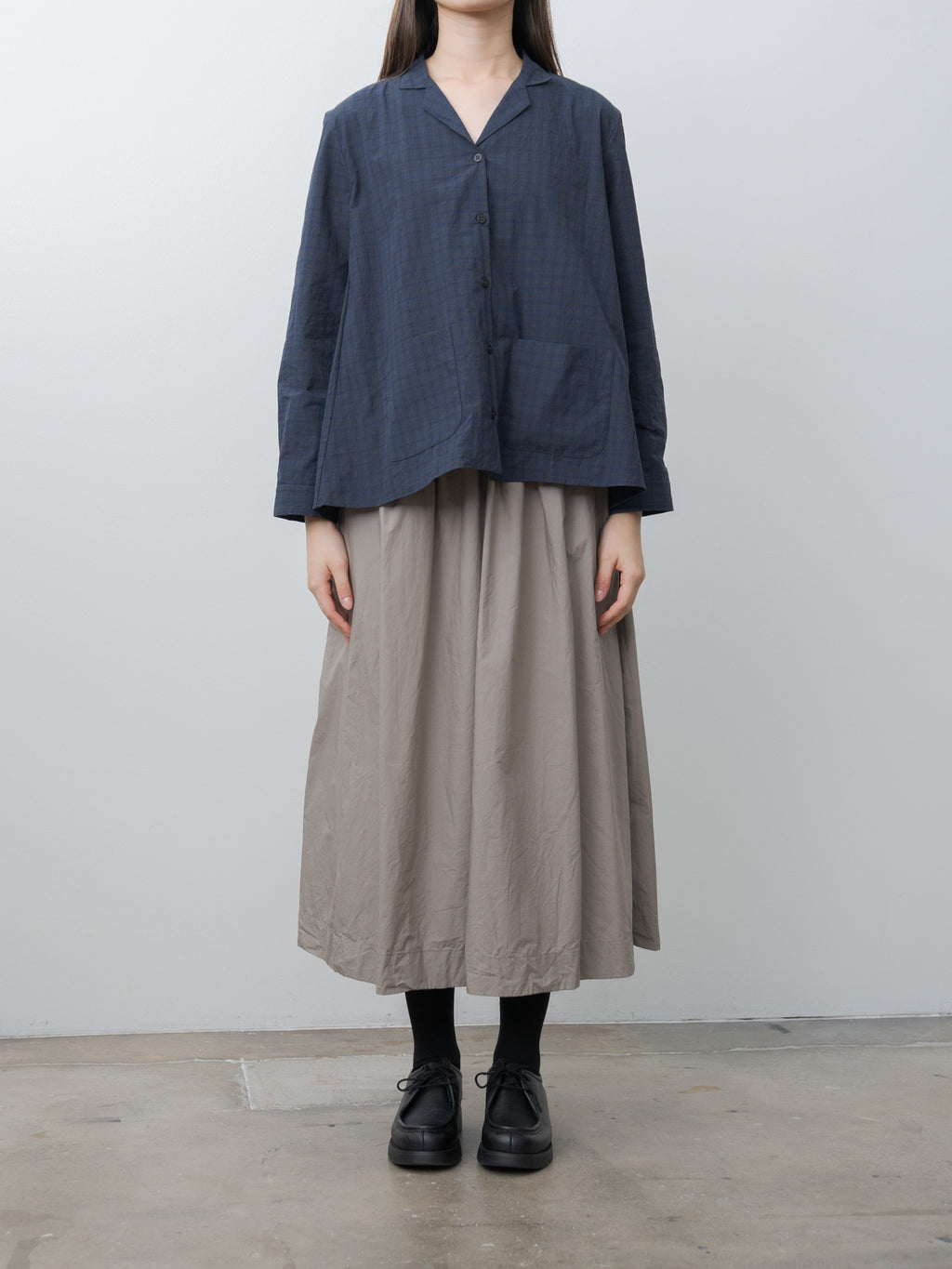 Namu Shop - Bergfabel Jenny Shirt - Navy Check