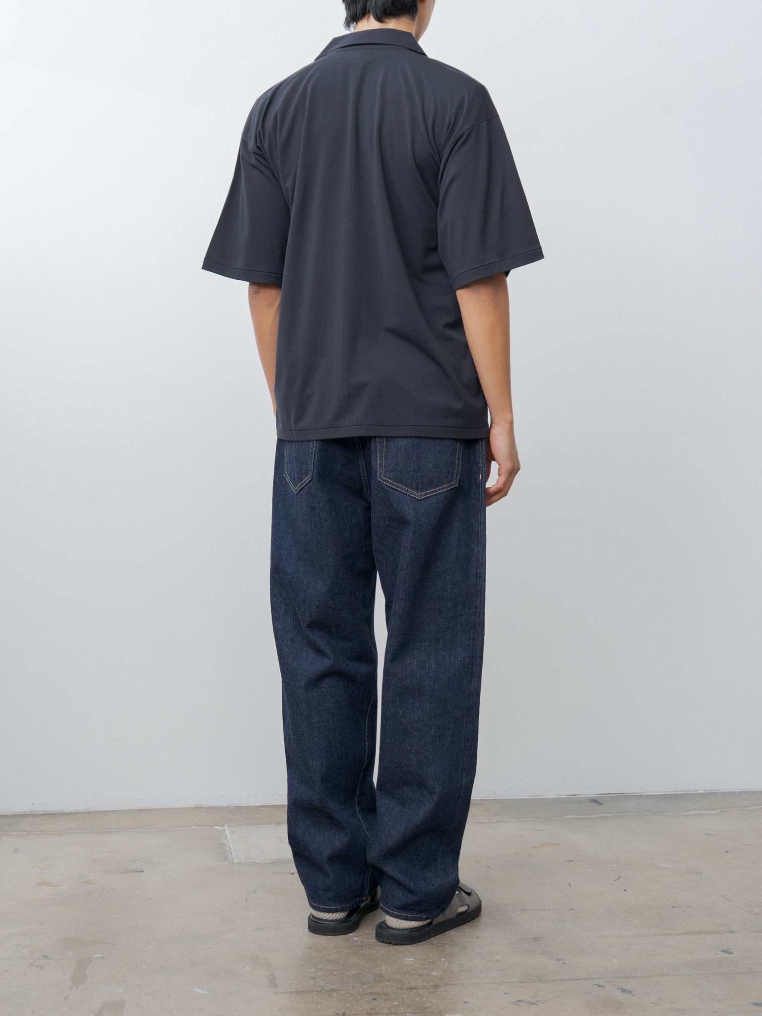 Namu Shop - Kaptain Sunshine Super Soft Merino Half-sleeve Skipper Tee - Navy