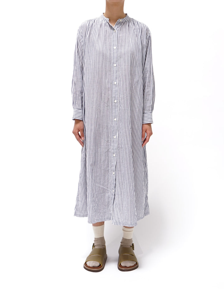Namu Shop - ICHI Striped Band Collar Dress