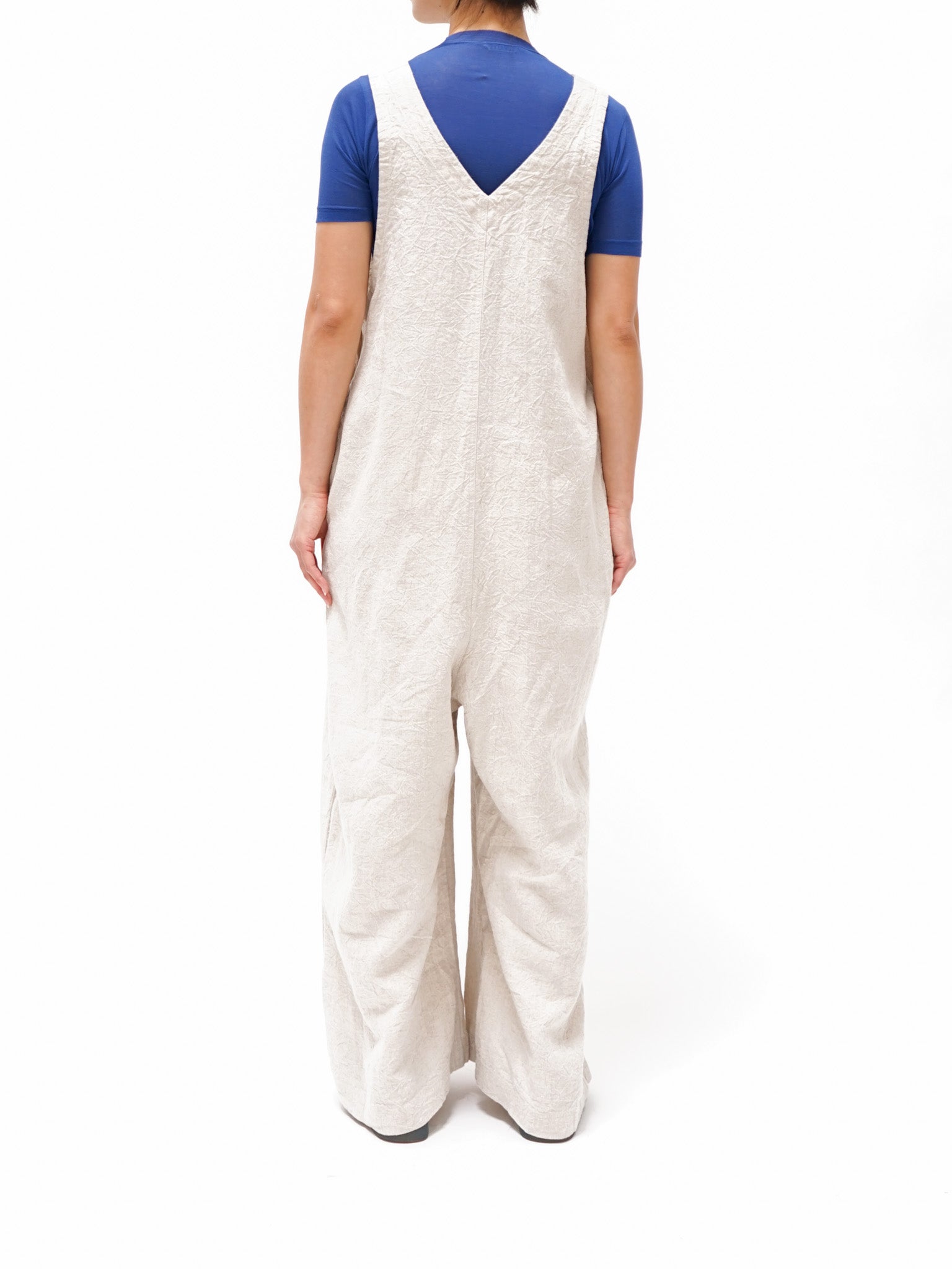 Namu Shop - Ichi Antiquites Linen Salopette - Natural