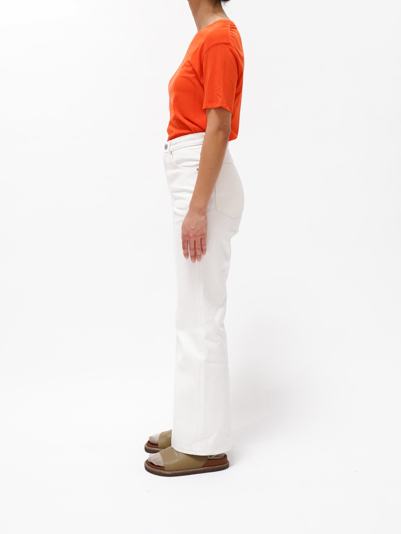 Namu Shop - Yleve 5 Pocket Pressed Denim - White
