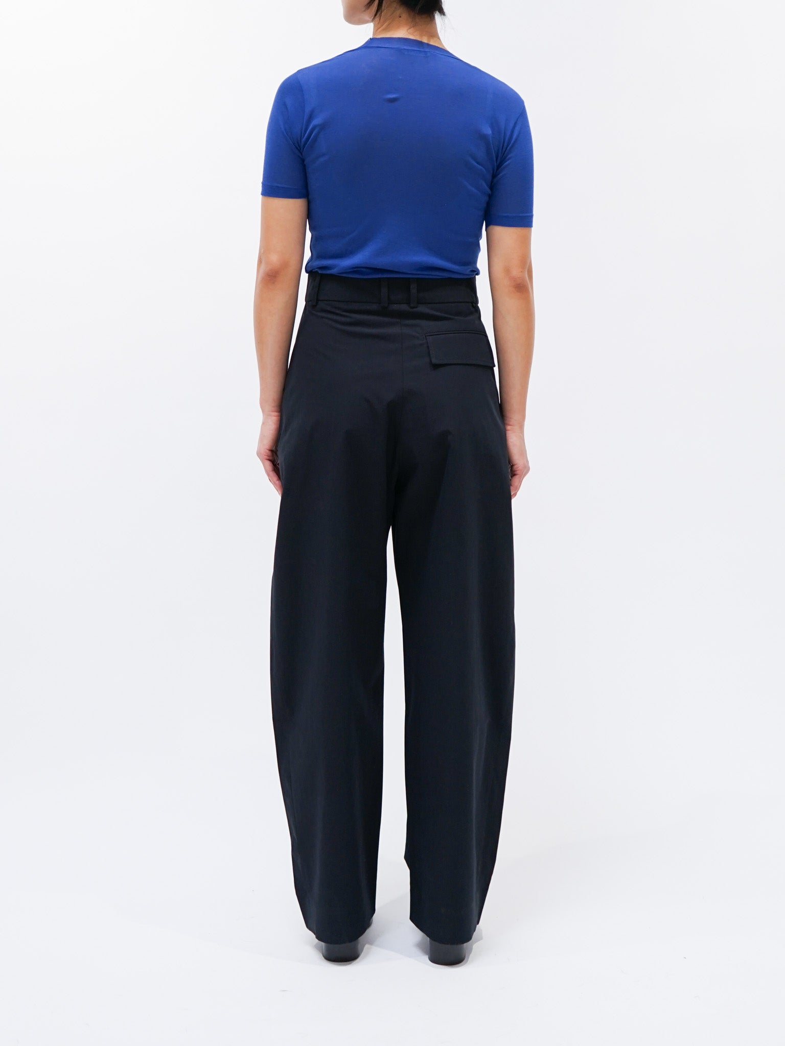 Namu Shop - Studio Nicholson Acuna Double Pleat Front Pant - Darkest Navy