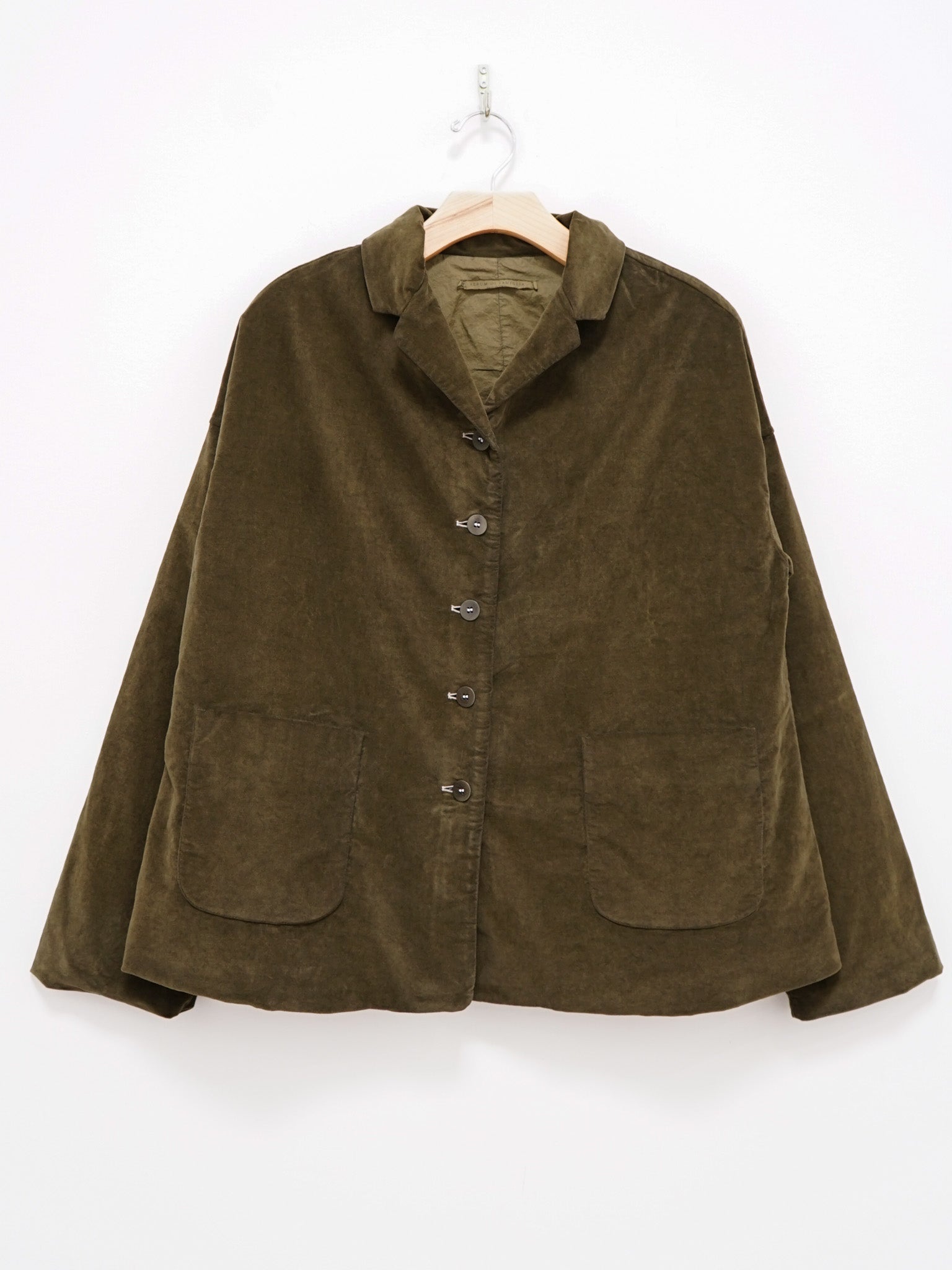 Namu Shop - Album di Famiglia Velvet Loose Blazer - Olive