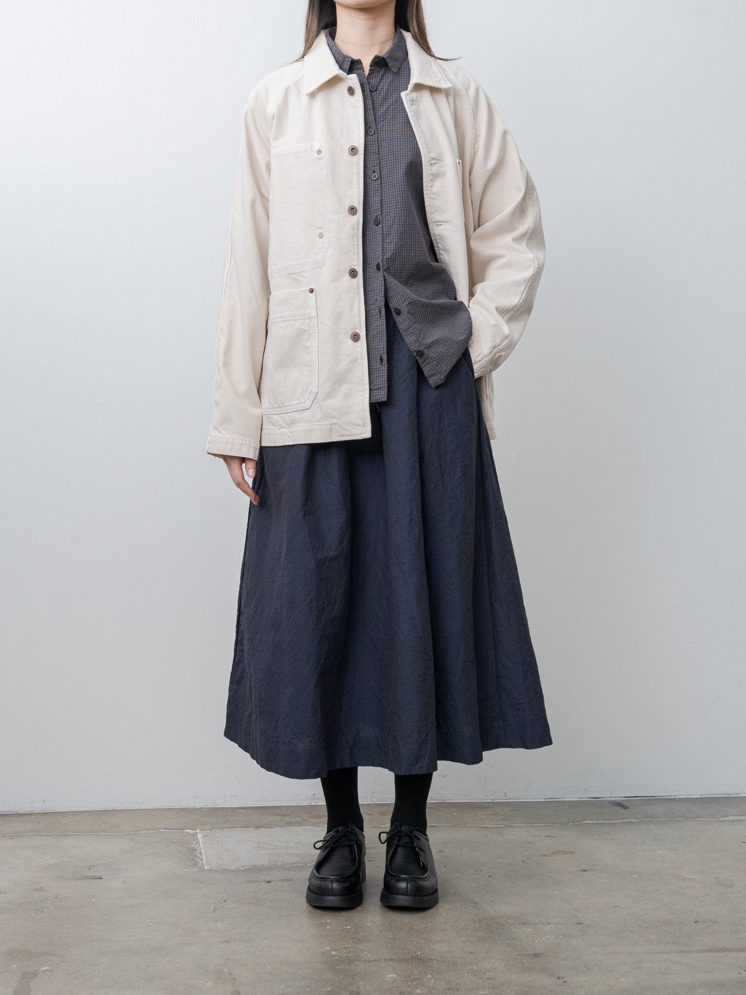 Namu Shop - Bergfabel Loose Tyrol Shirt - Gray Check