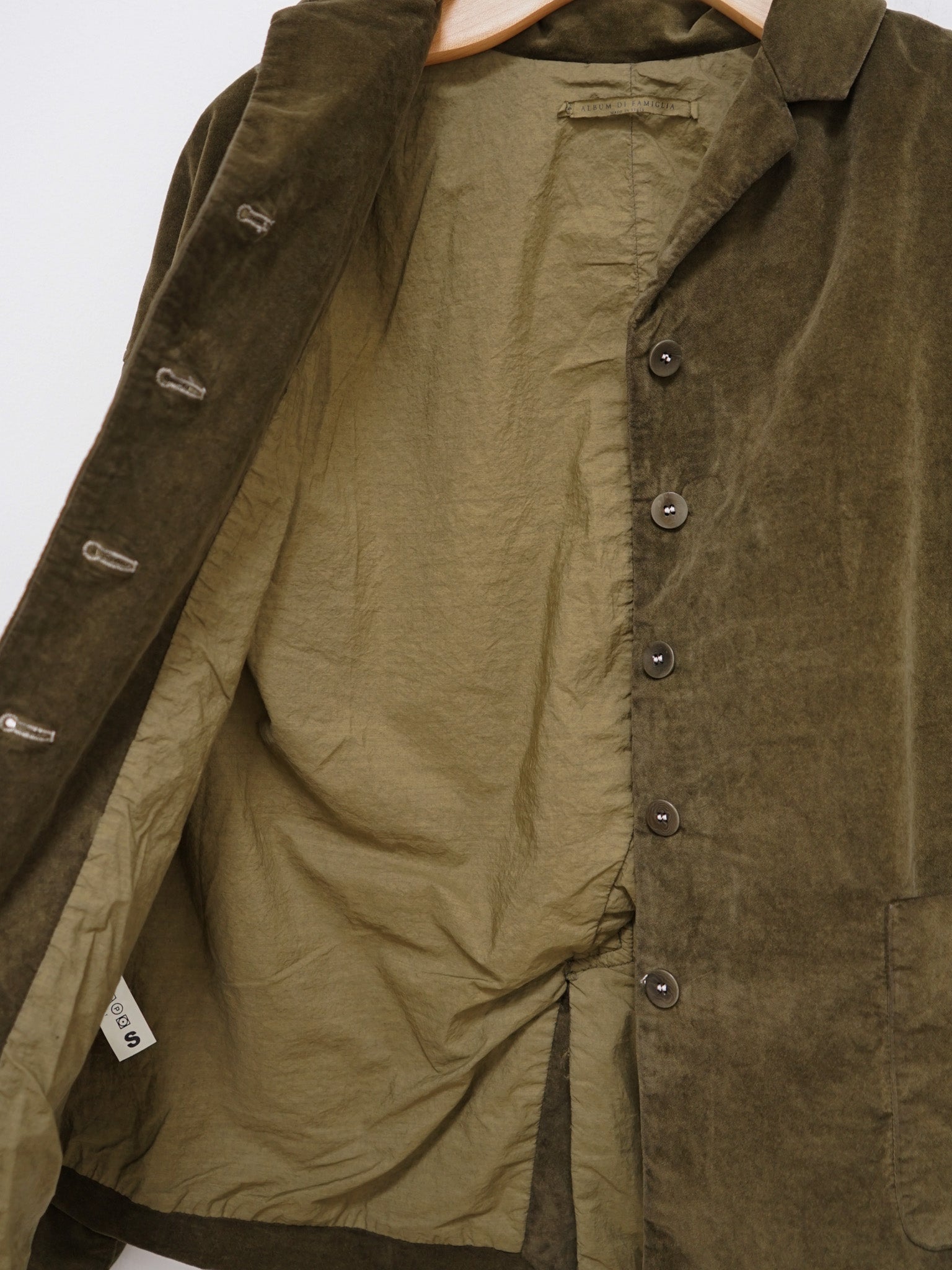 Namu Shop - Album di Famiglia Velvet Loose Blazer - Olive