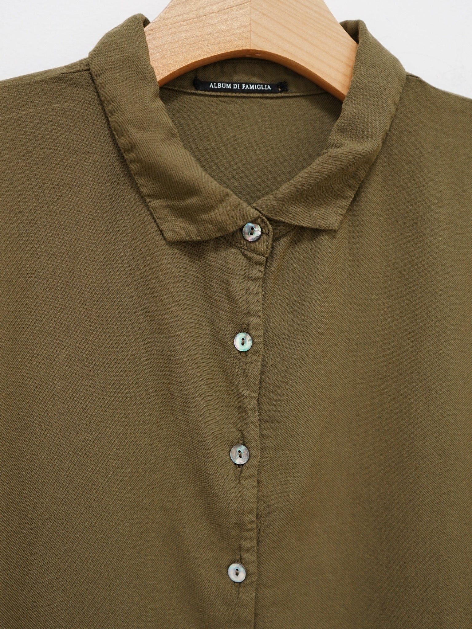 Namu Shop - Album di Famiglia Short Collar Shirt TVC - Olive