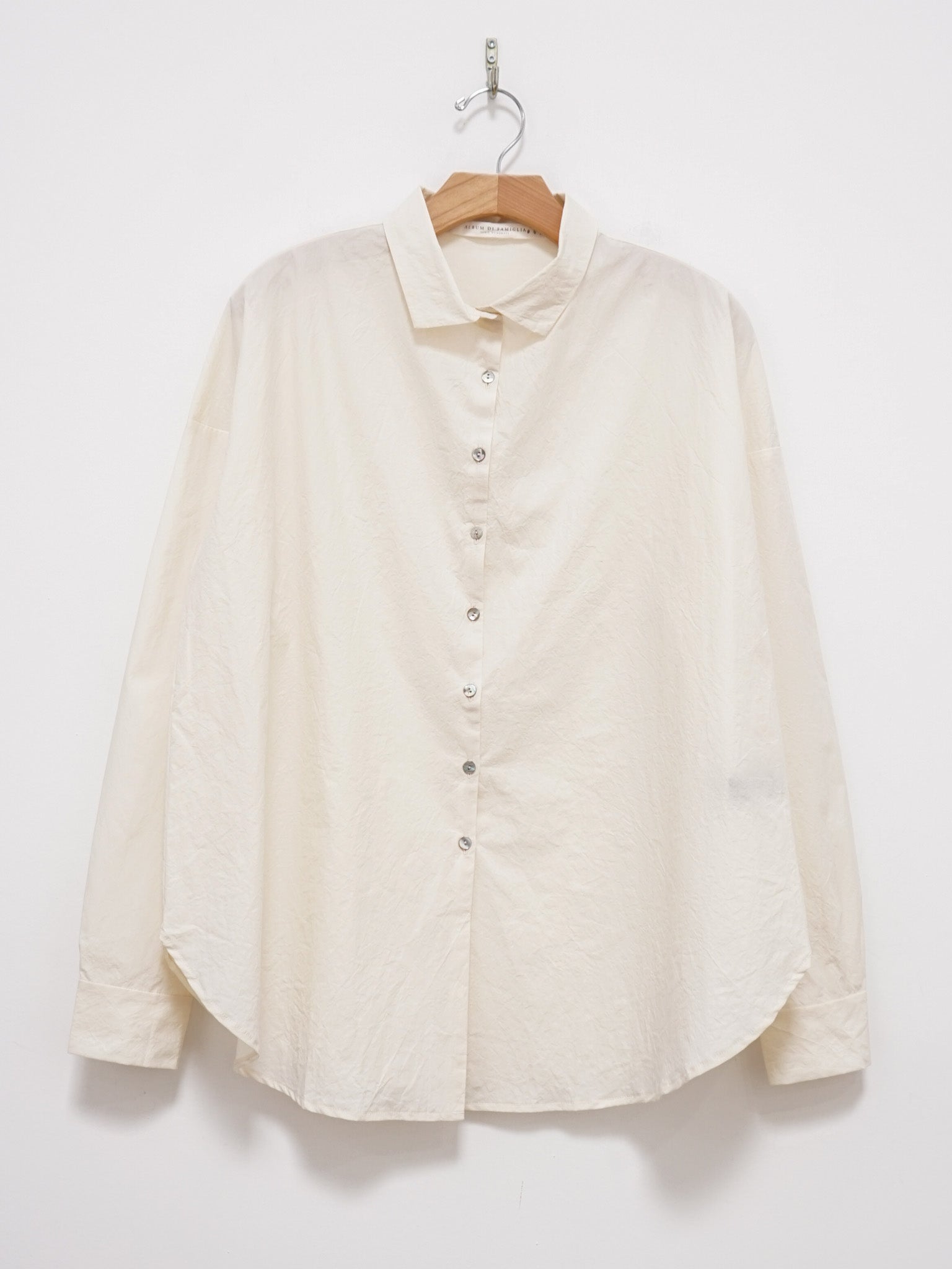 Namu Shop - Album di Famiglia Wrinkled Collar Shirt - Natural