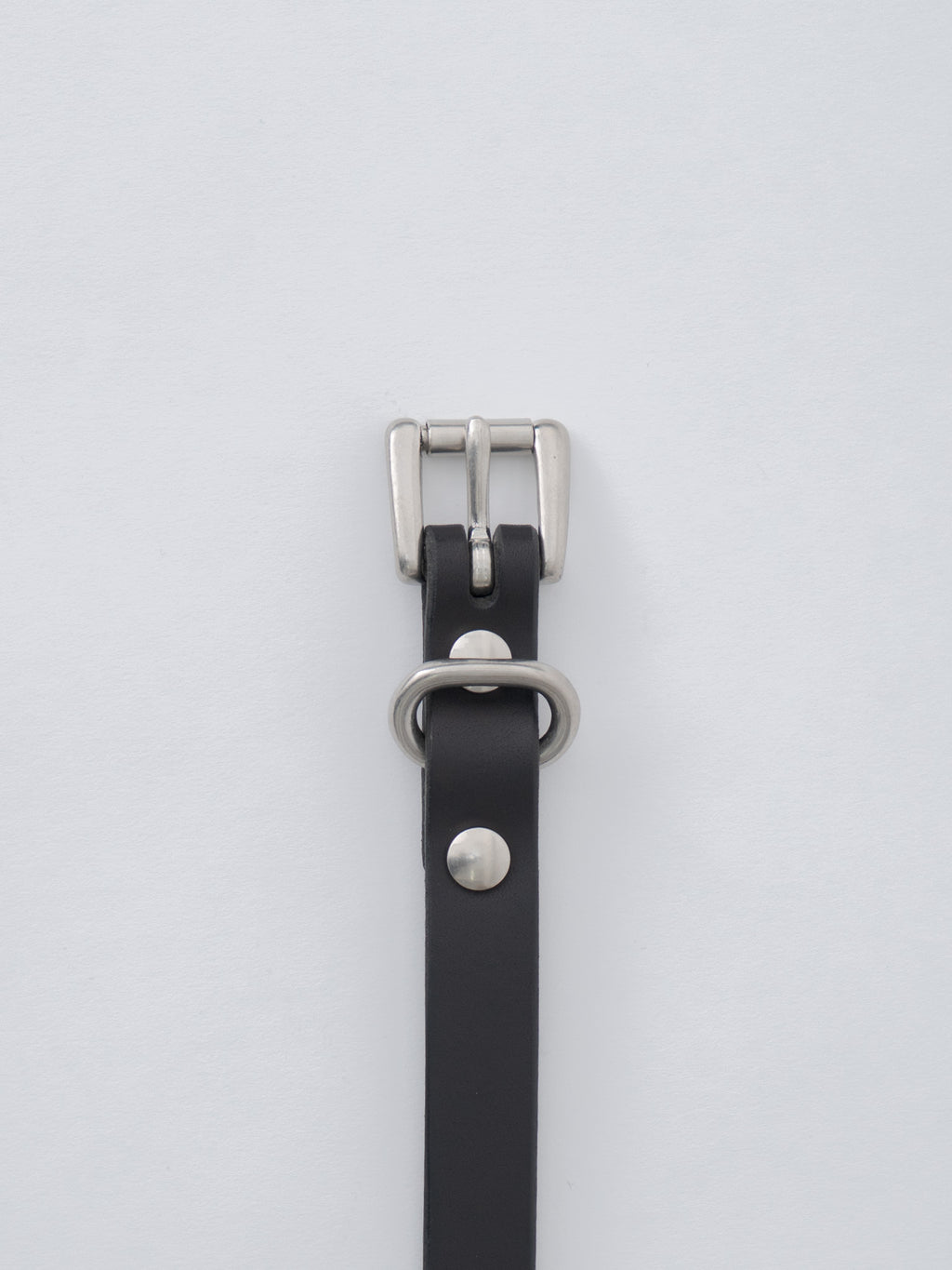 Namu Shop - Yoko Sakamoto Standard Belt Slim - Black × Silver