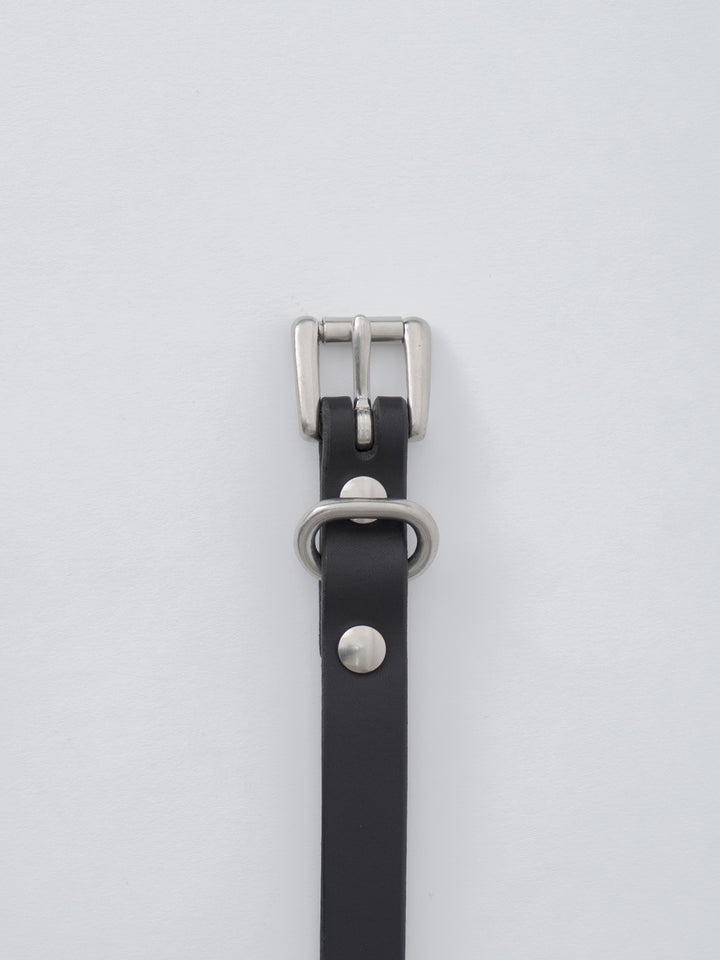 Namu Shop - Yoko Sakamoto Standard Belt Slim - Black × Silver