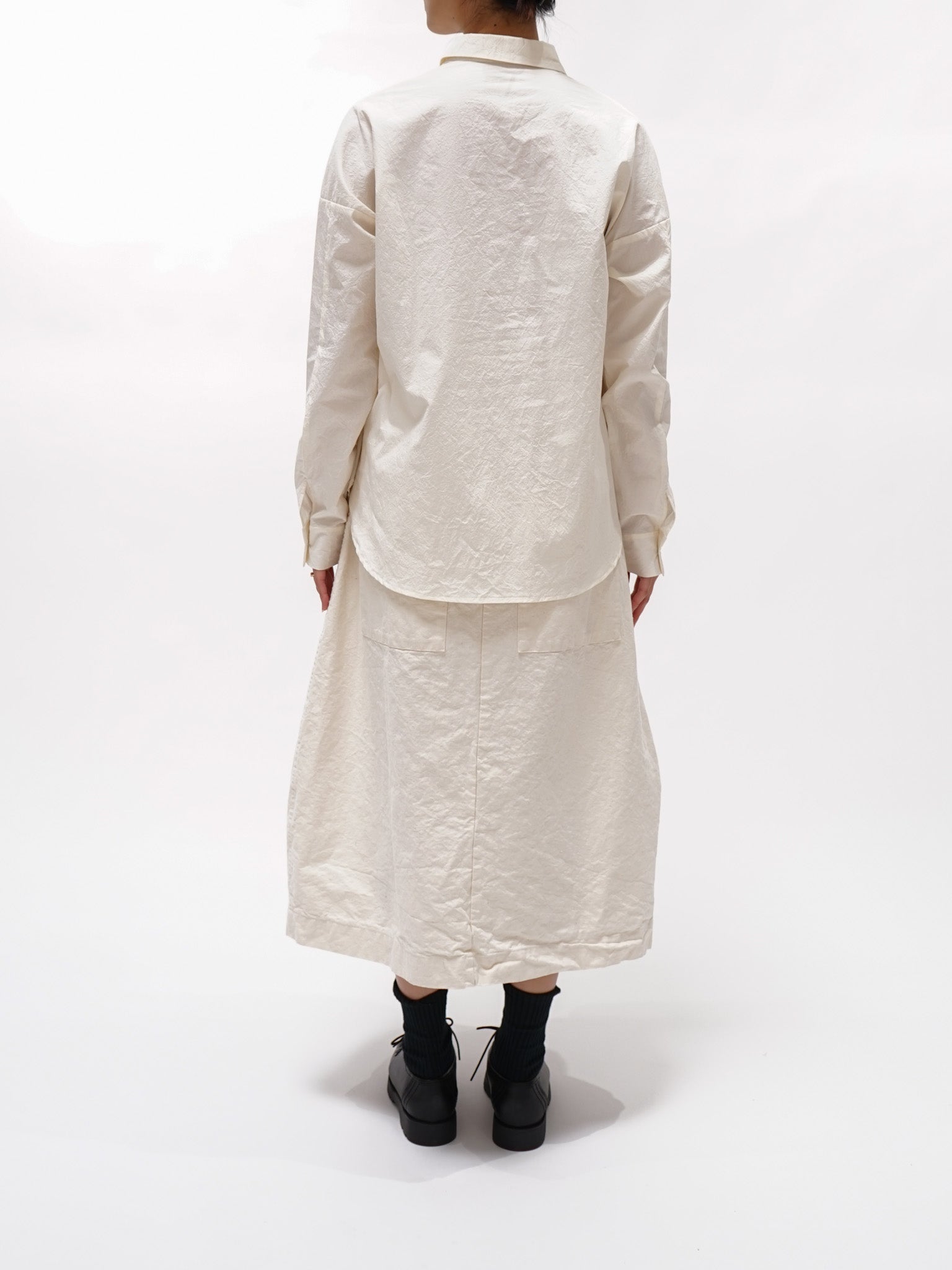 Namu Shop - Album di Famiglia Wrinkled Collar Shirt - Natural
