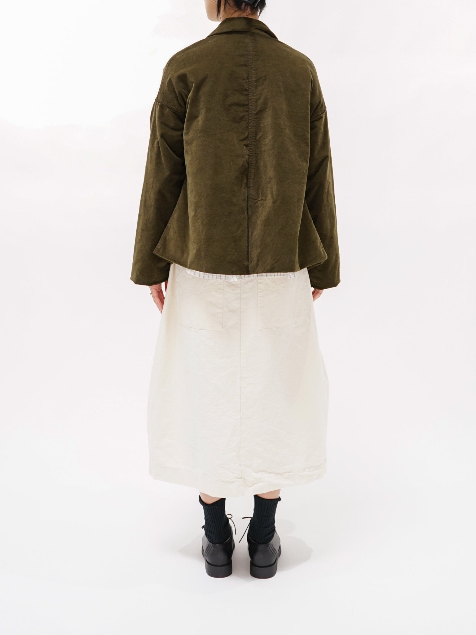 Namu Shop - Album di Famiglia Velvet Loose Blazer - Olive