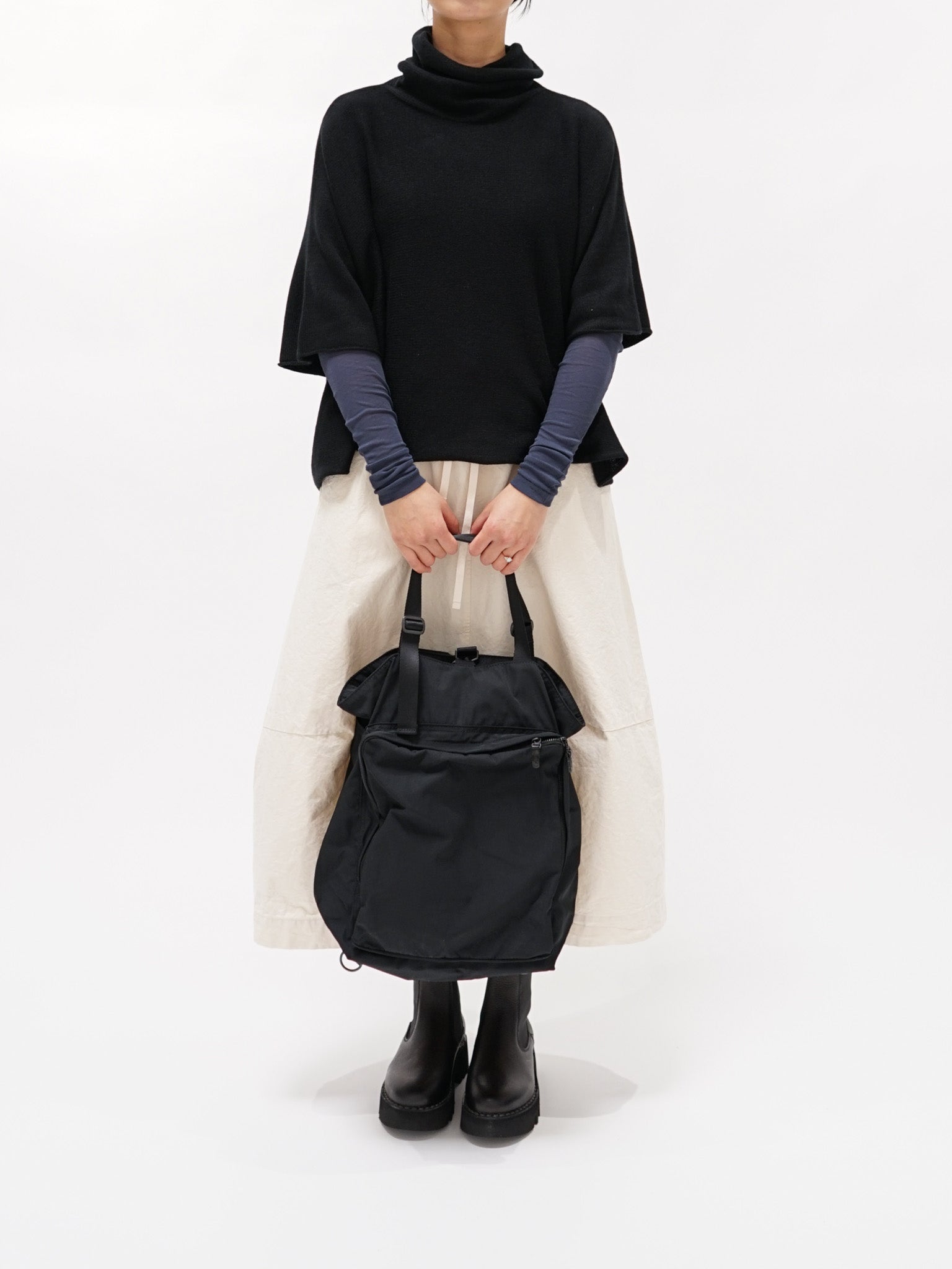 Namu Shop - Auralee High Gauge Sheer Rib L/S Tee - Black
