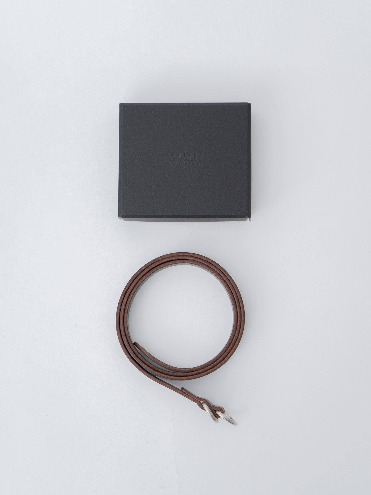 Namu Shop - Yoko Sakamoto Ringbelt Slim - Brown × Silver