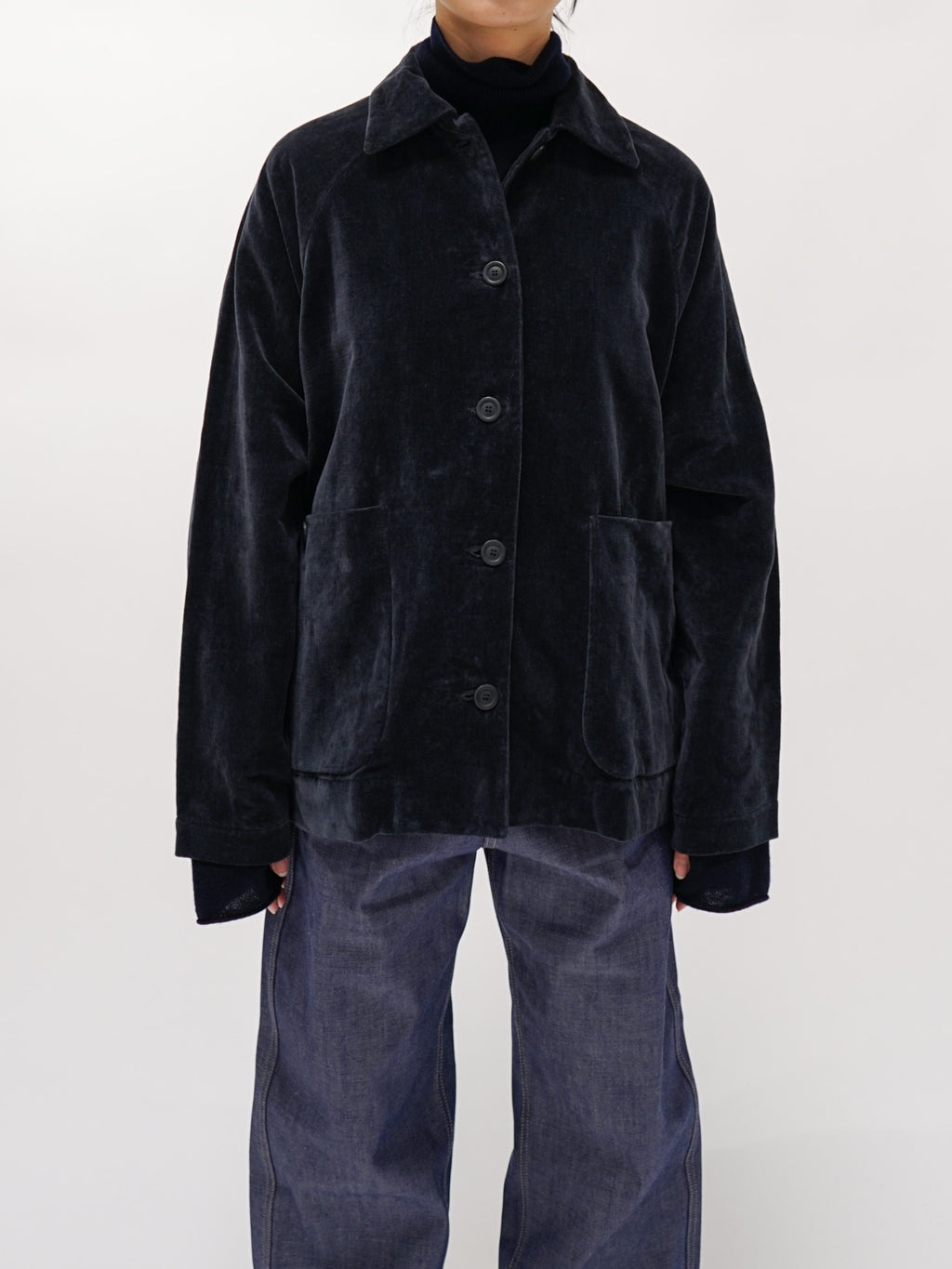 Namu Shop - Casey Casey Short Rotty Jacket - Navy