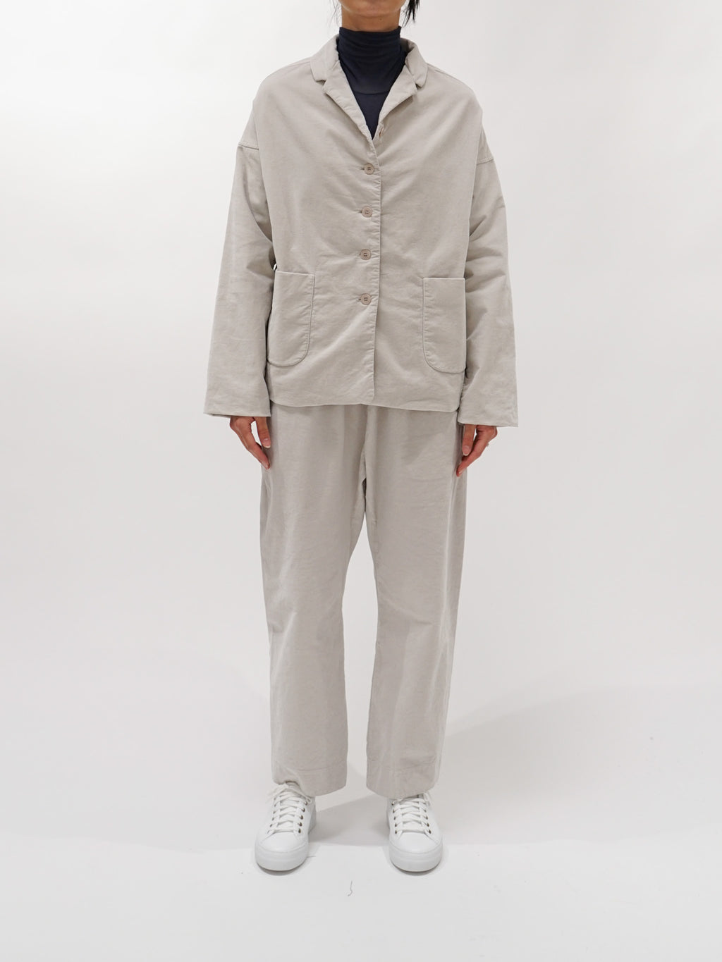 Namu Shop - Album di Famiglia Velvet Loose Blazer - Fog