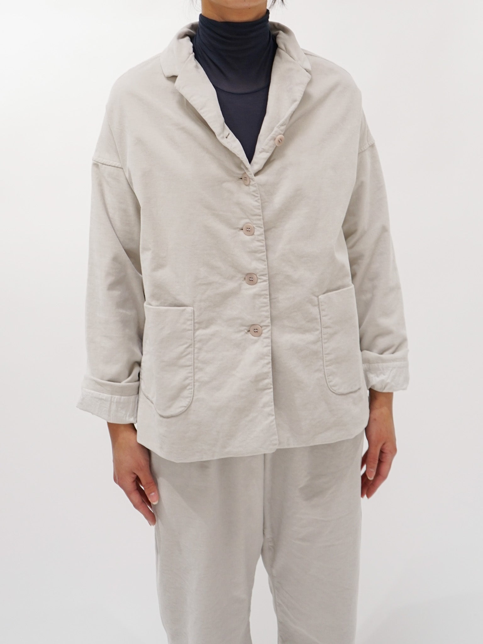Namu Shop - Album di Famiglia Velvet Loose Blazer - Fog