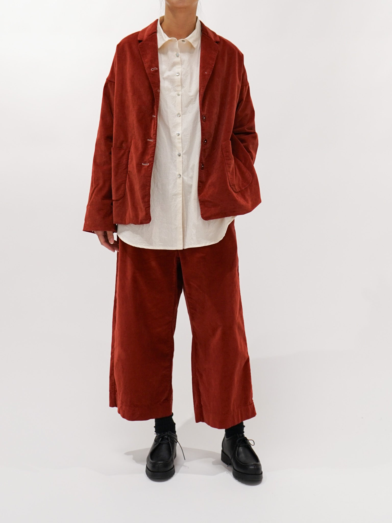 Namu Shop - Album di Famiglia Velvet W&S Trousers - Red