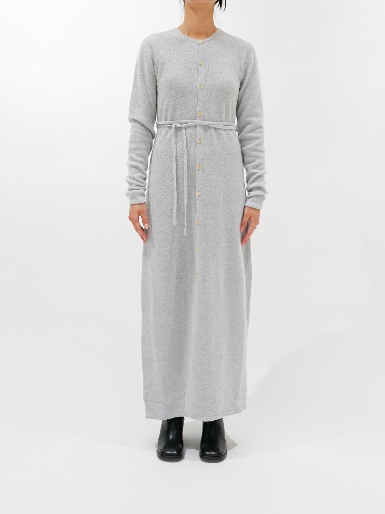 Namu Shop - Auralee Brushed Raschel Mole Knit One Piece - Black