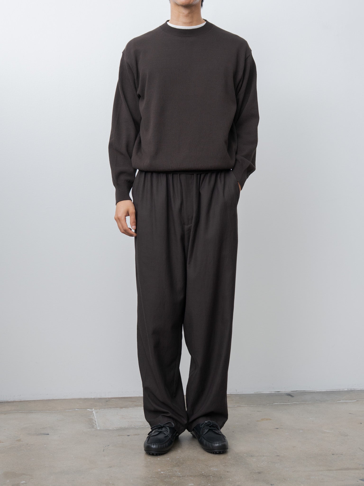 Namu Shop - Yoko Sakamoto Crewneck Knit - Brown