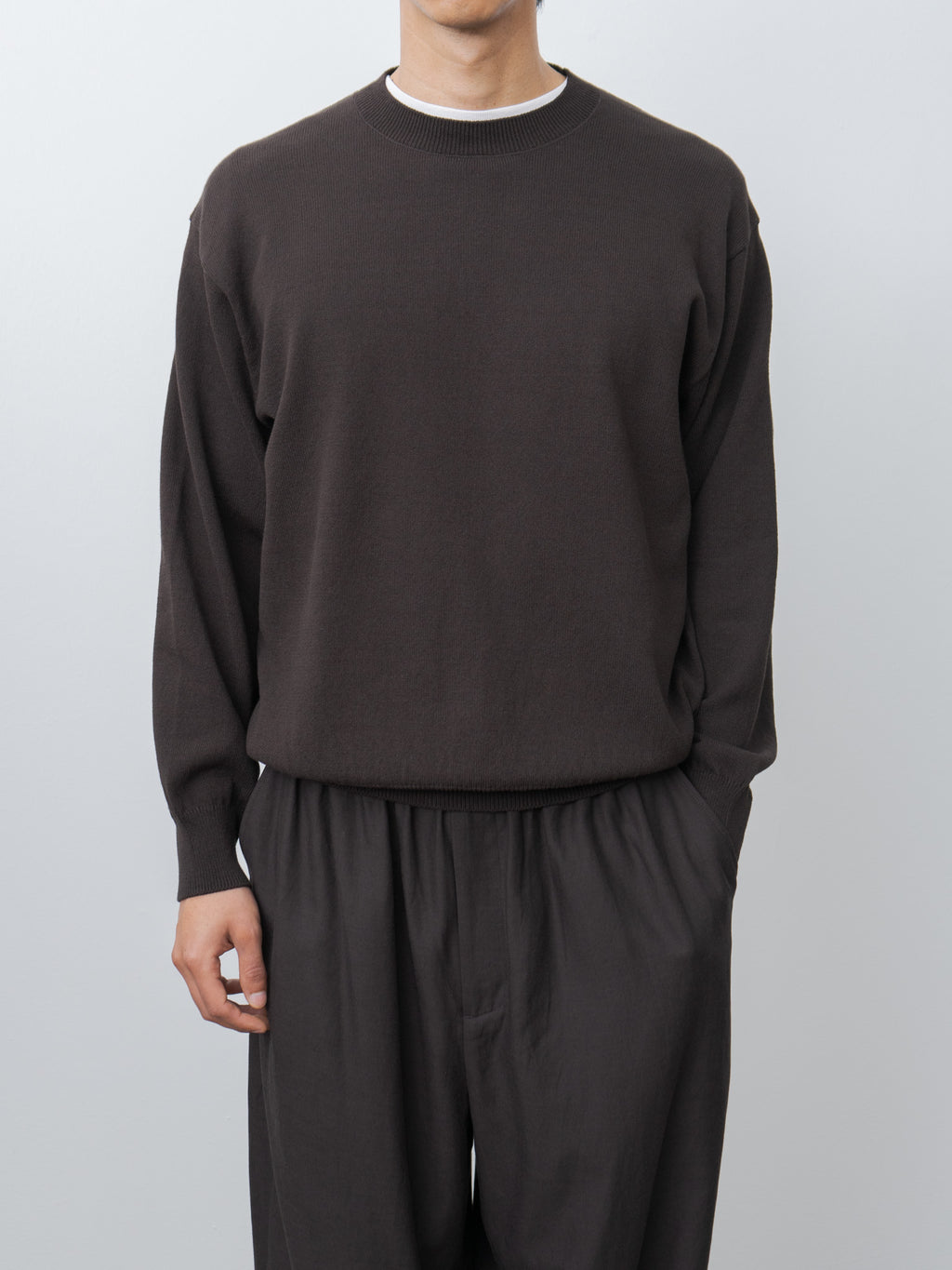 Namu Shop - Yoko Sakamoto Crewneck Knit - Brown