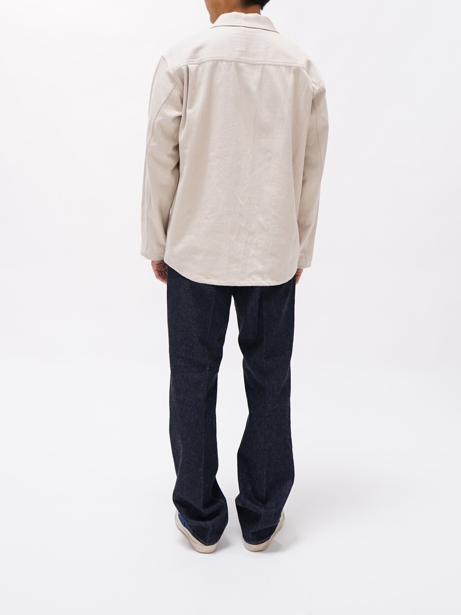 Namu Shop - Document Brushed Cotton French Shirt - Ecru