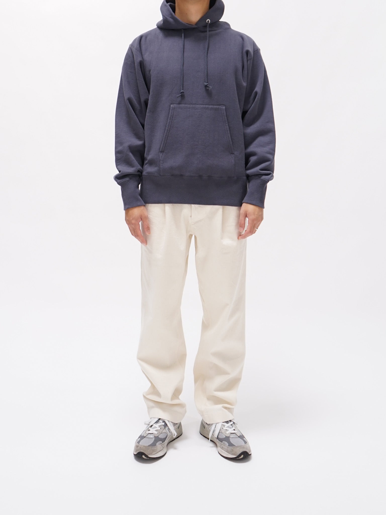 Namu Shop - Kaptain Sunshine Fadecolor Heavy Sweat Hoody Pullover - Navy