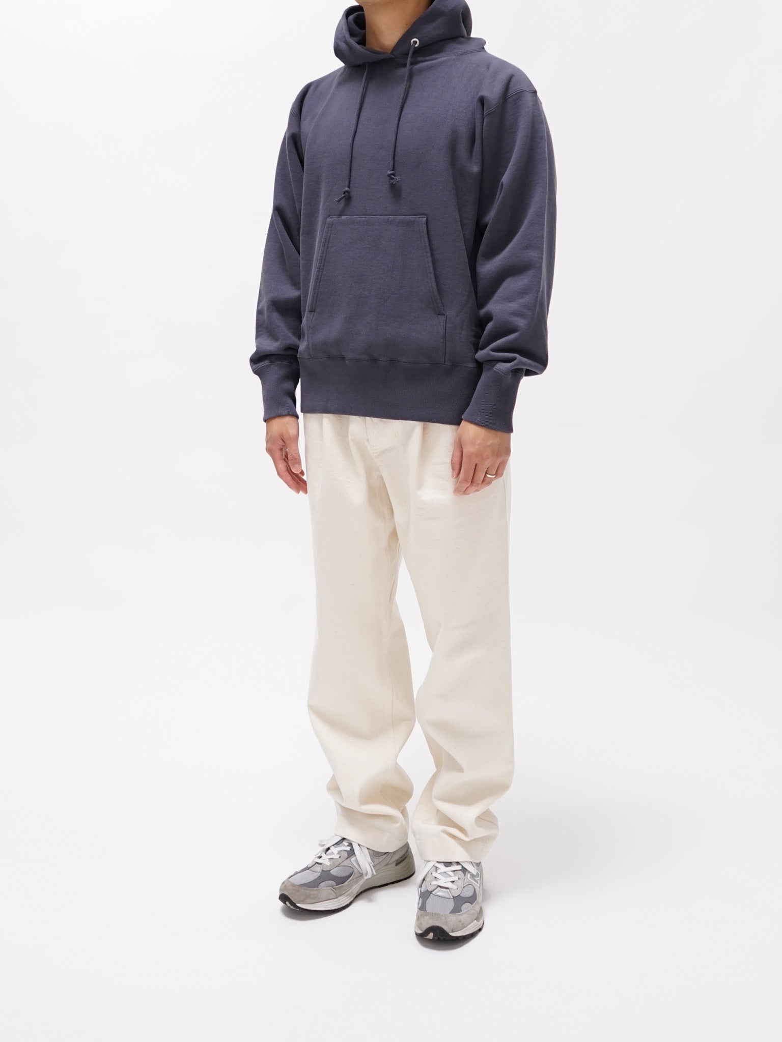 Namu Shop - Kaptain Sunshine Fadecolor Heavy Sweat Hoody Pullover - Navy
