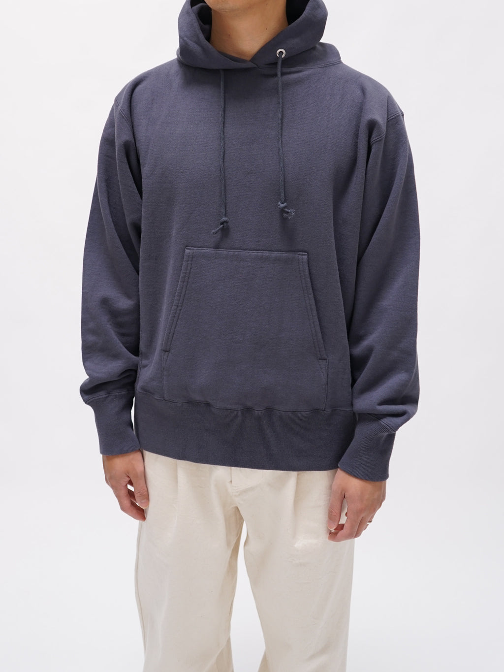 Namu Shop - Kaptain Sunshine Fadecolor Heavy Sweat Hoody Pullover - Navy