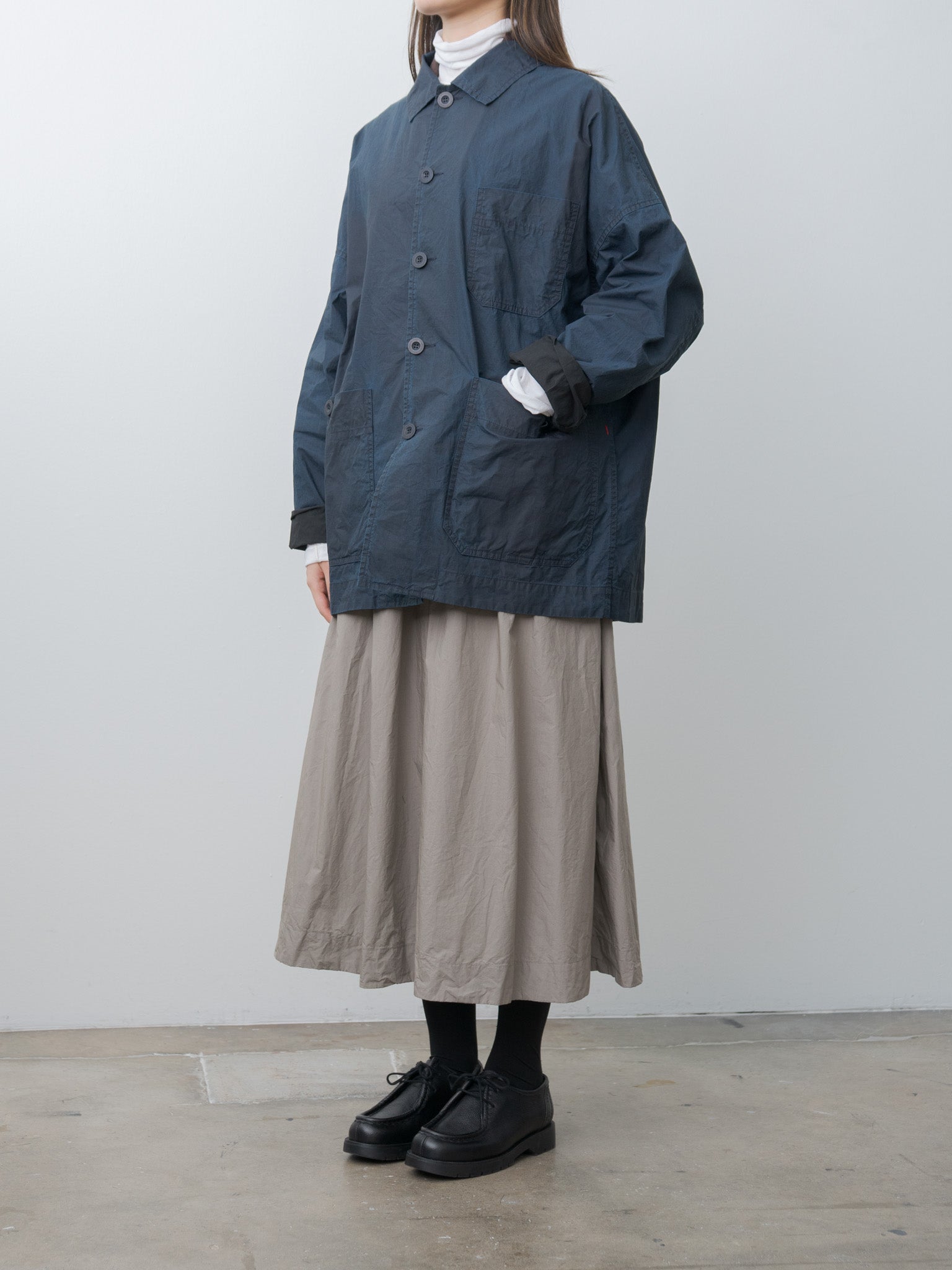 Namu Shop - Casey Casey Higa Travail Jacket PIGMENT WAX - Navy