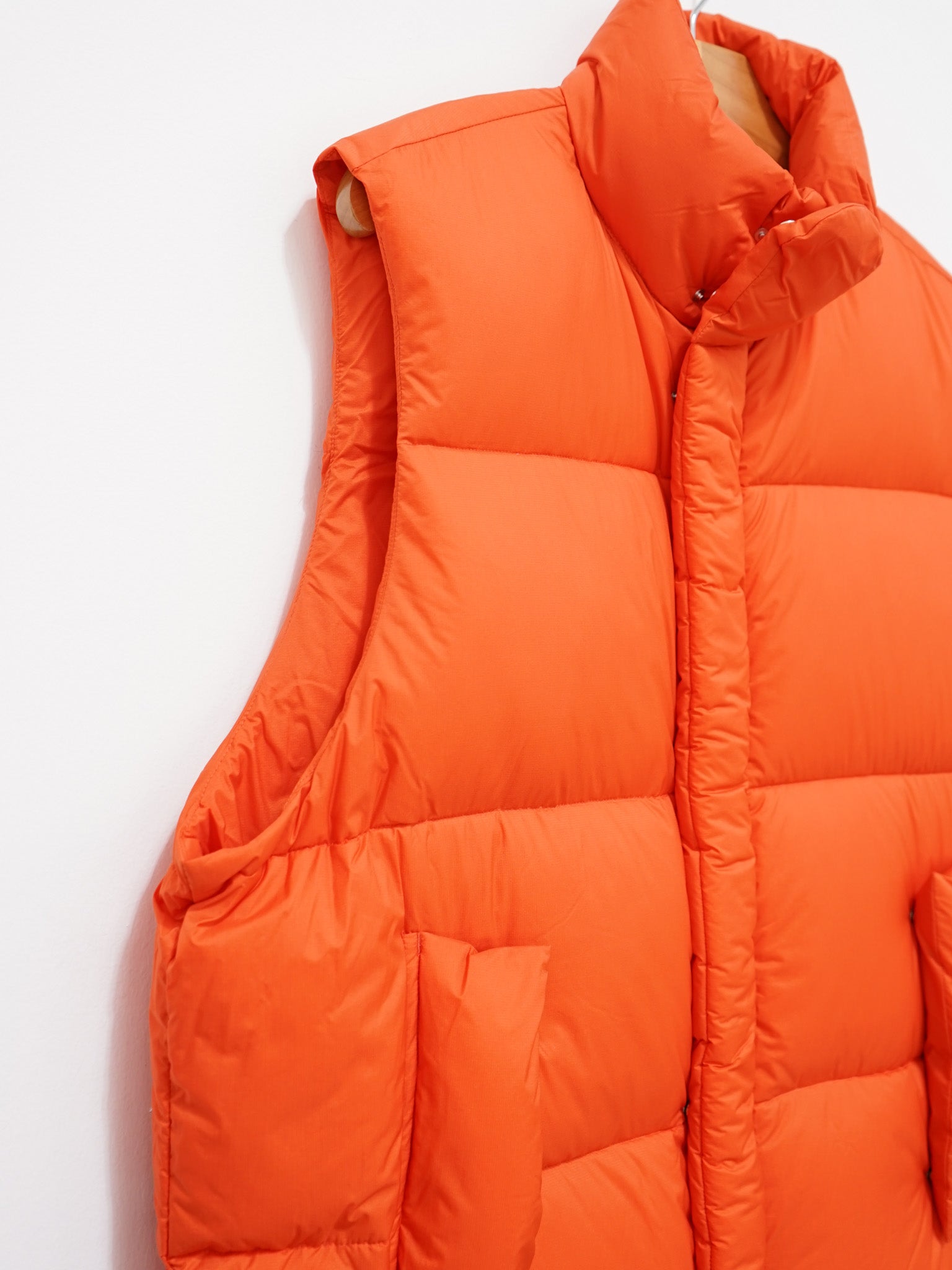 Namu Shop - Auralee Super Light Nylon Ripstop Down Vest - Orange