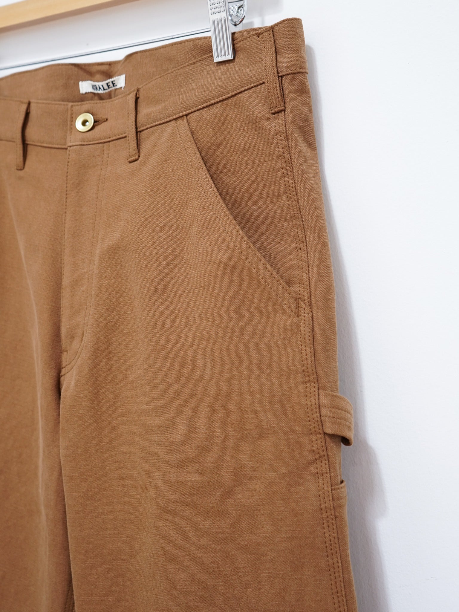 Namu Shop - Auralee Washed Heavy Canvas Pants - Brown