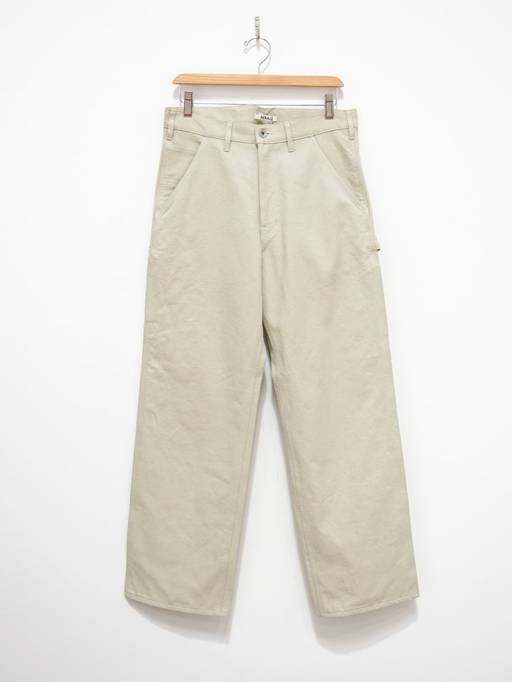 Namu Shop - Auralee Washed Heavy Canvas Pants - Ivory