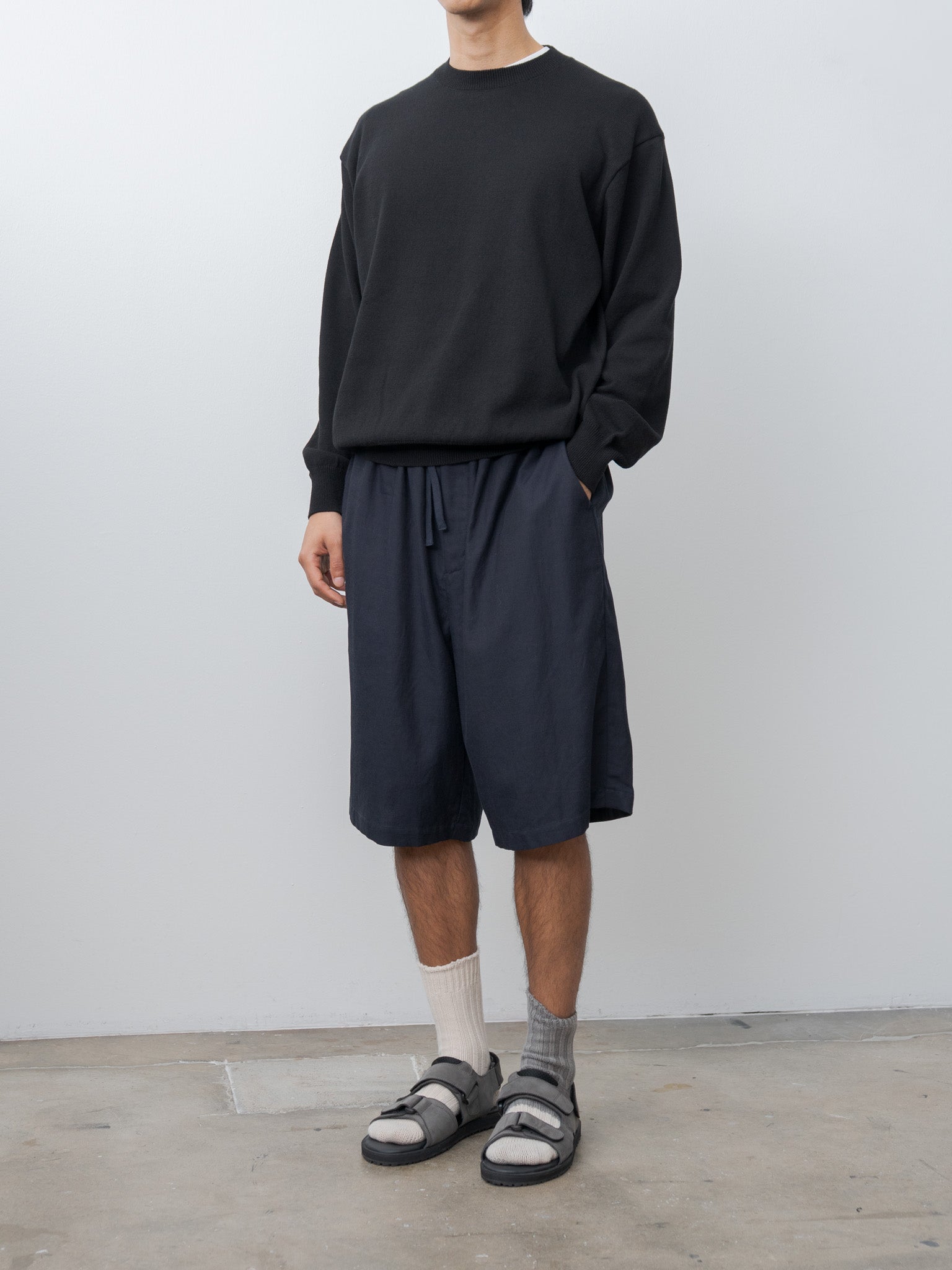 Namu Shop - Yoko Sakamoto Relax Easy Shorts - Navy
