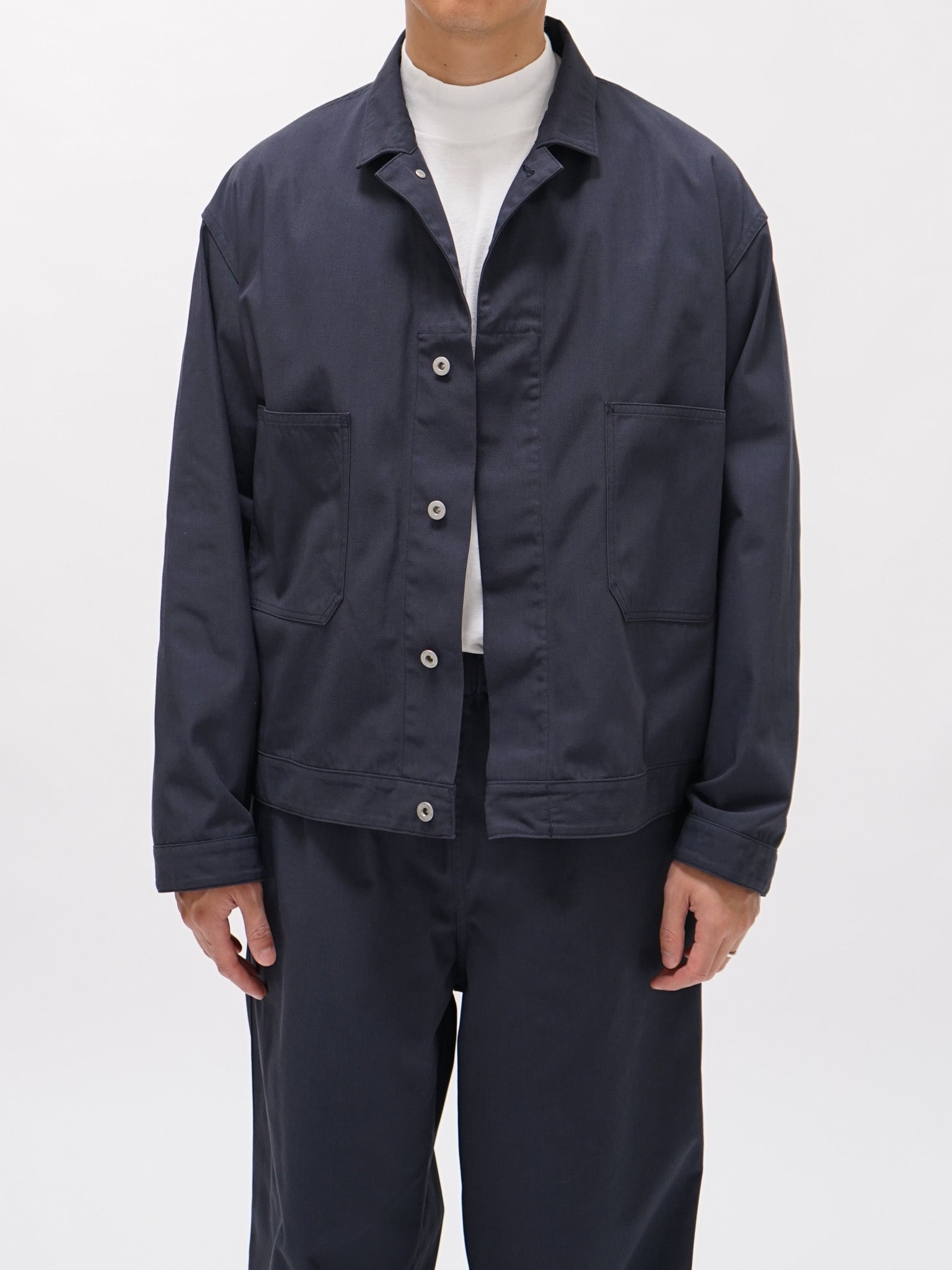 Namu Shop - Y Organic Cotton Recycle Poly Twill Blouson - Navy