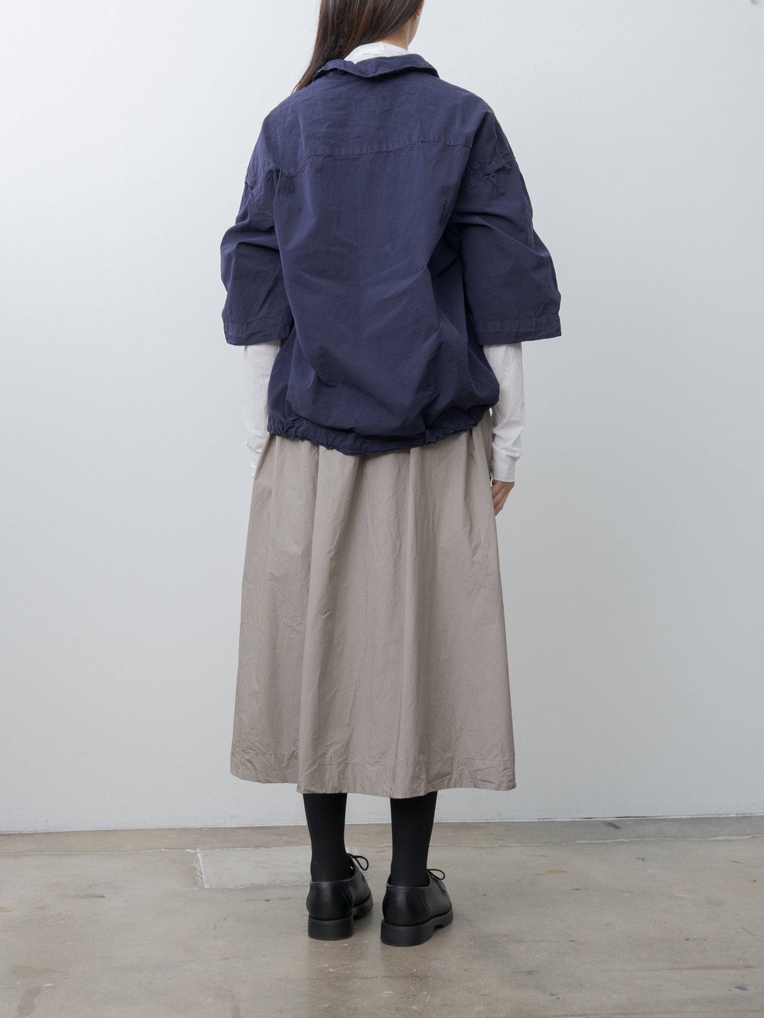 Namu Shop - Casey Casey Mili Volume Shirt PAPER COT - Navy
