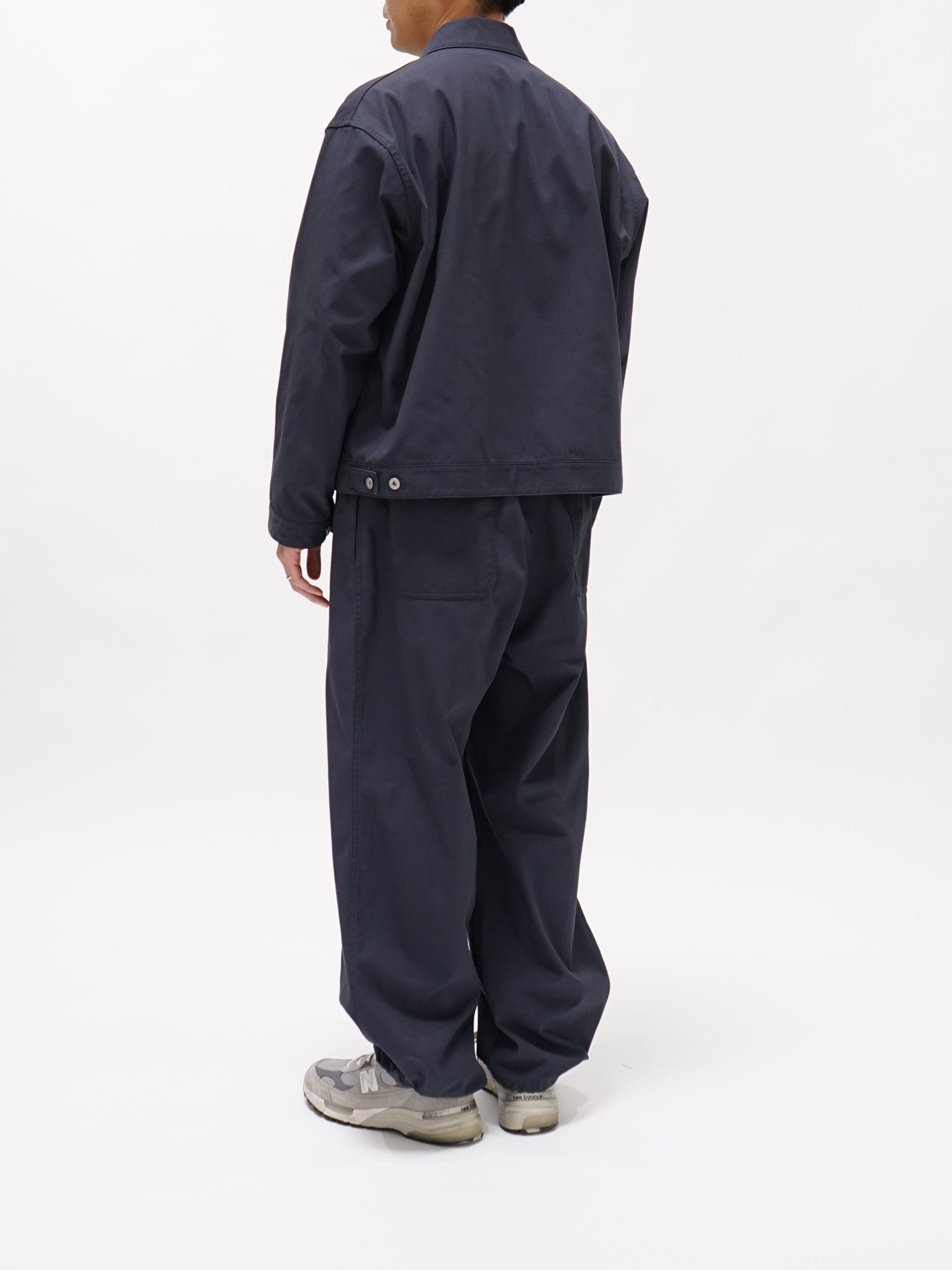 Namu Shop - Y Organic Cotton Recycle Poly Twill Easy Trousers - Navy