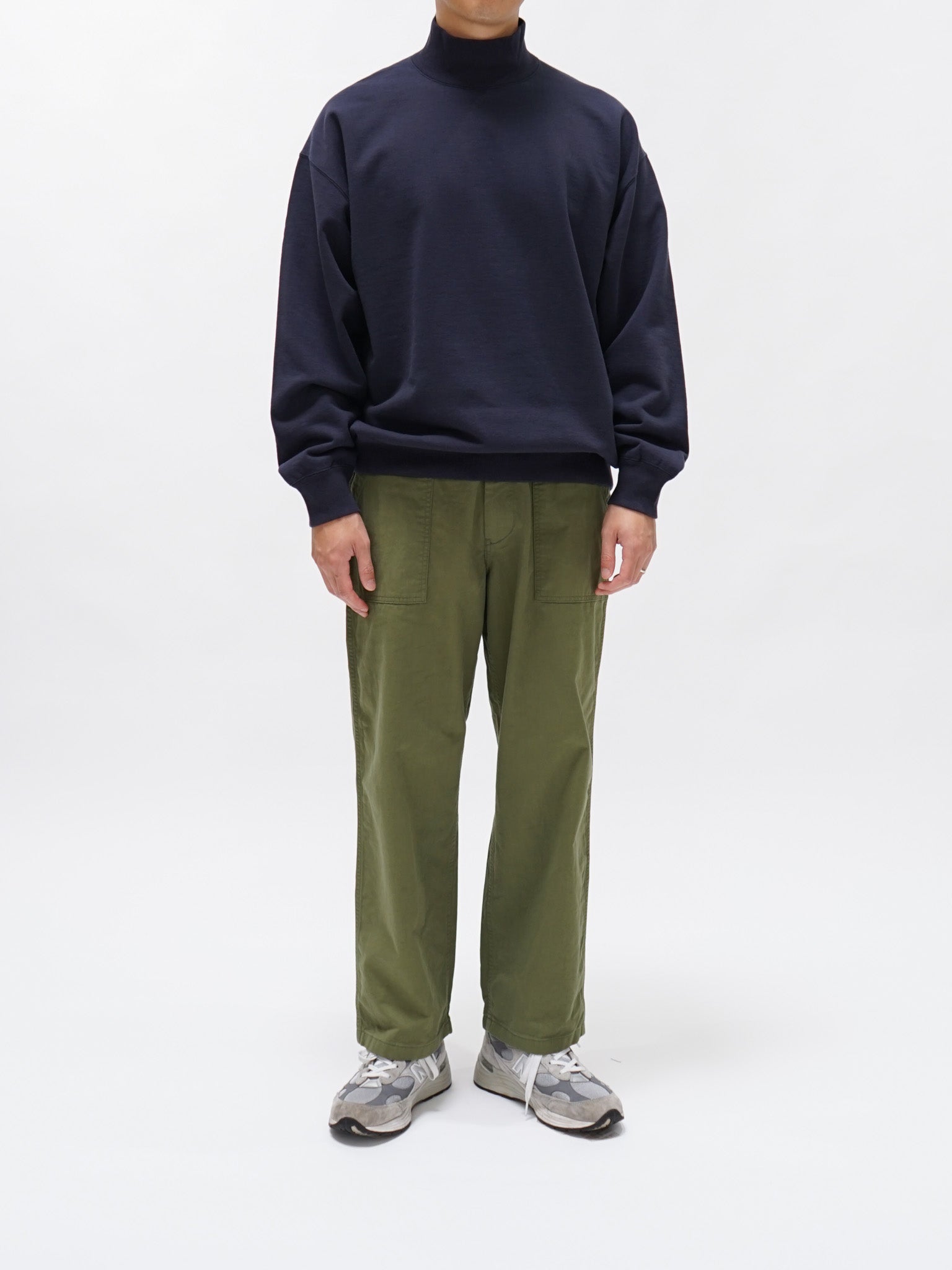 Namu Shop - Hatski Loose Tapered Utility Trouser - Olive