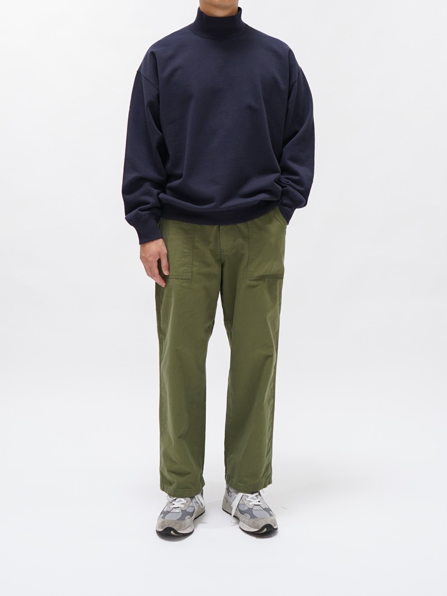 Namu Shop - Hatski Loose Tapered Utility Trouser - Olive