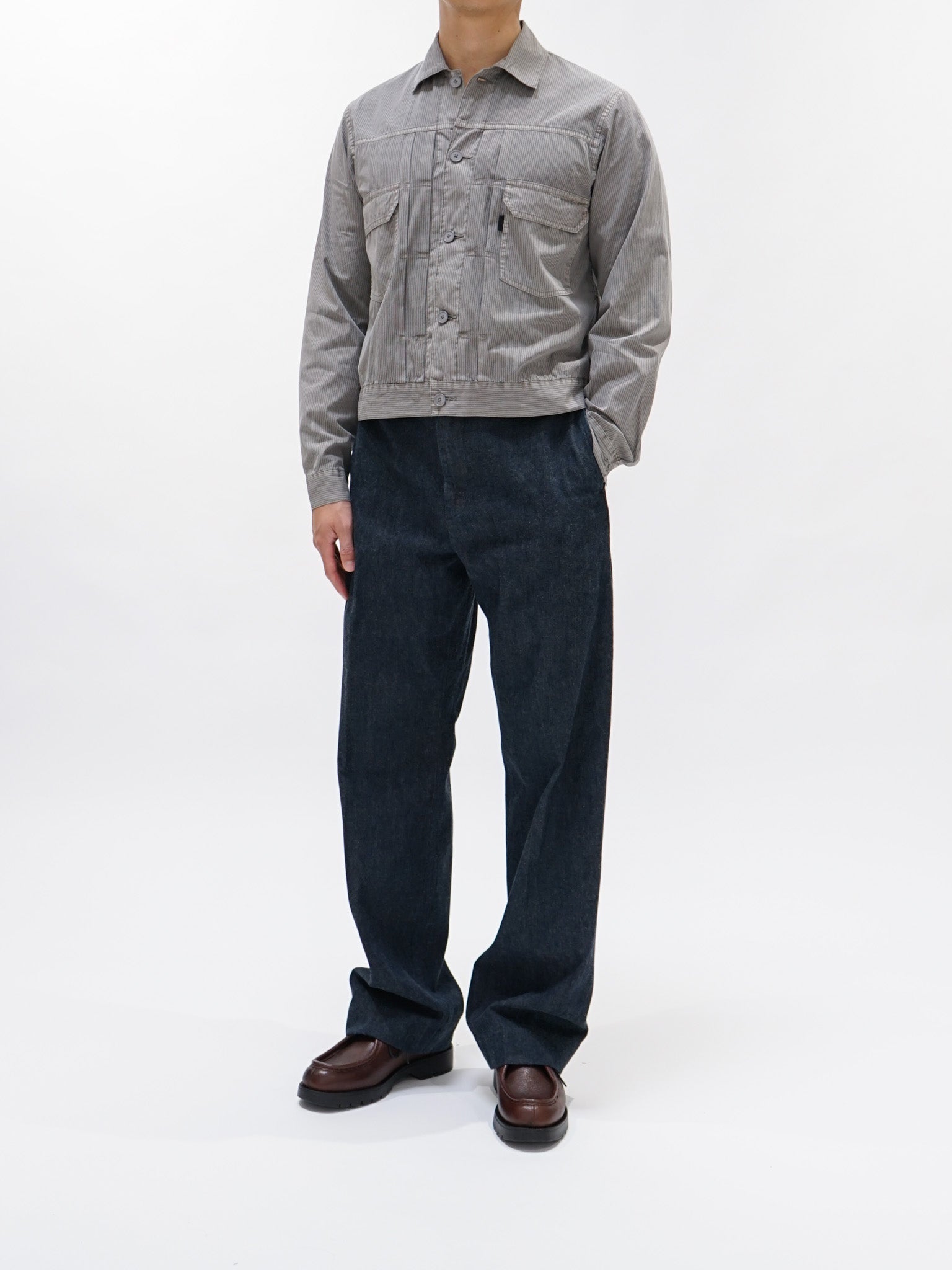 Namu Shop - Kaptain Sunshine Denim Trouser - Indigo Vintage Wash