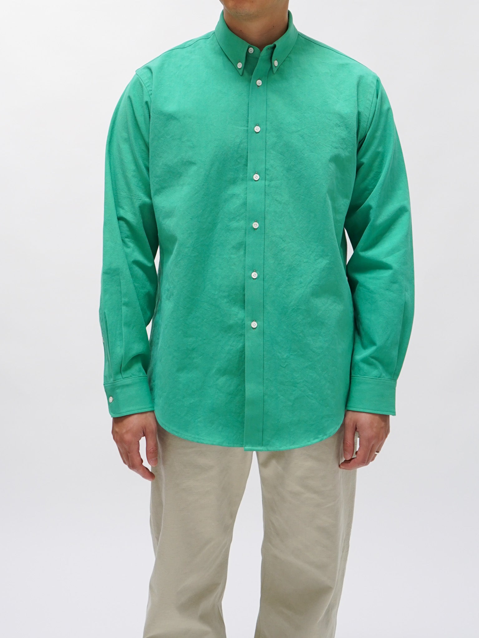 Namu Shop - Hatski Relaxed Button Down Shirt - Navy