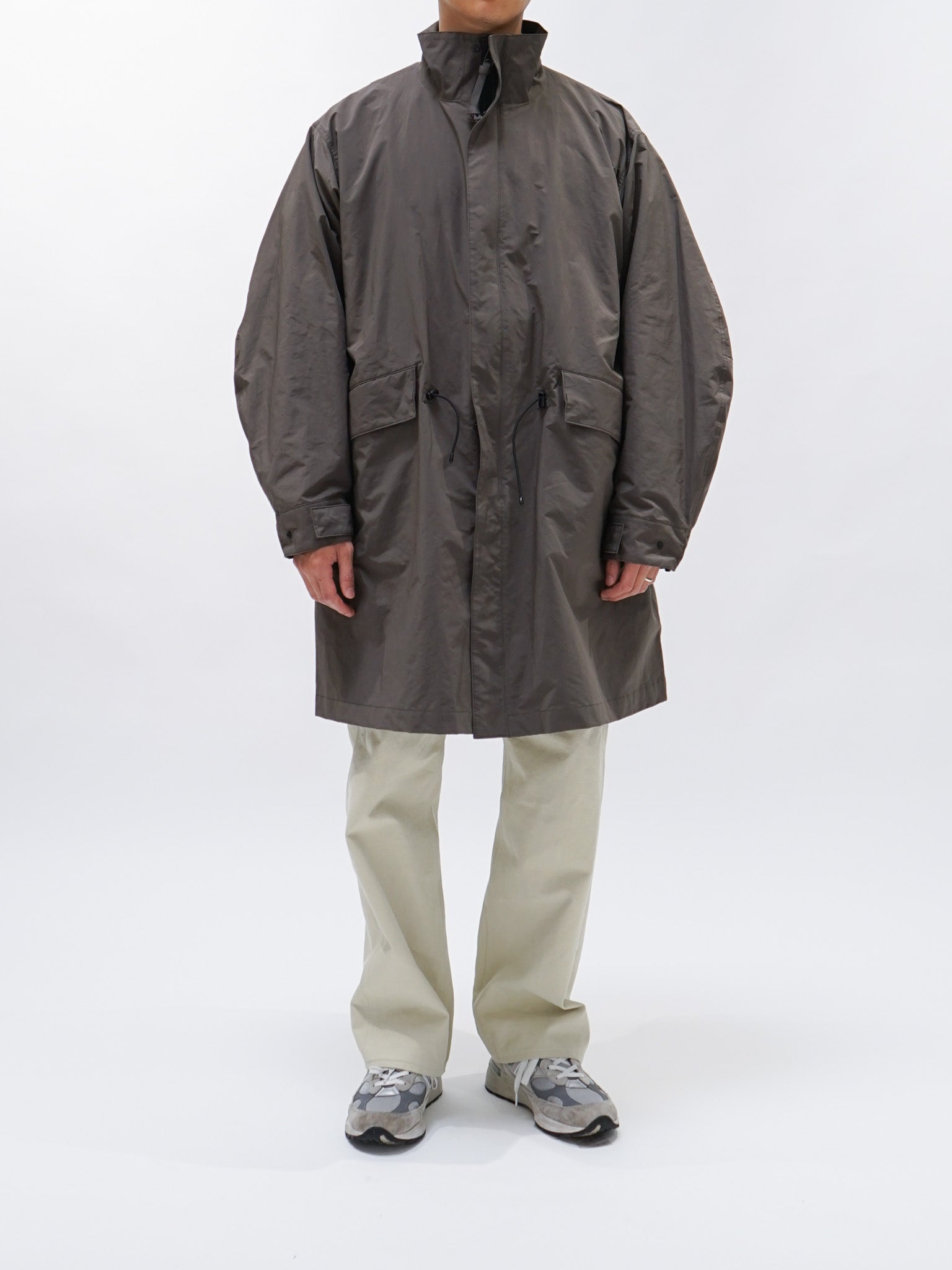 Namu Shop - Kaptain Sunshine Mill Coat - Black Olive