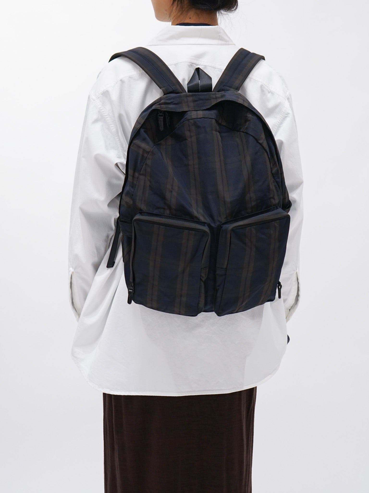 Namu Shop - Amiacalva Polyester Memory Backpack - Plaid
