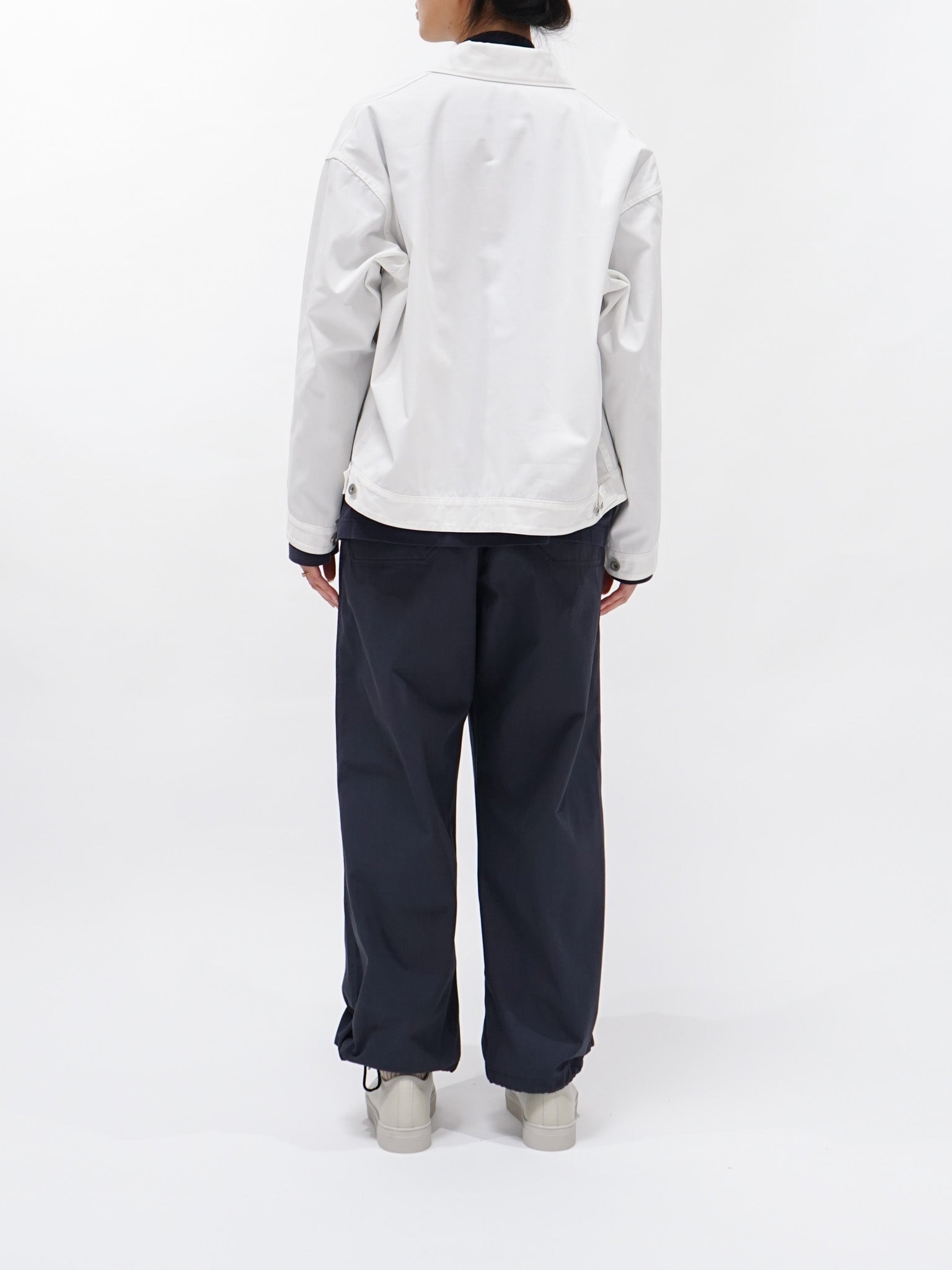 Namu Shop - Y Organic Cotton Recycle Poly Twill Easy Trousers - Navy