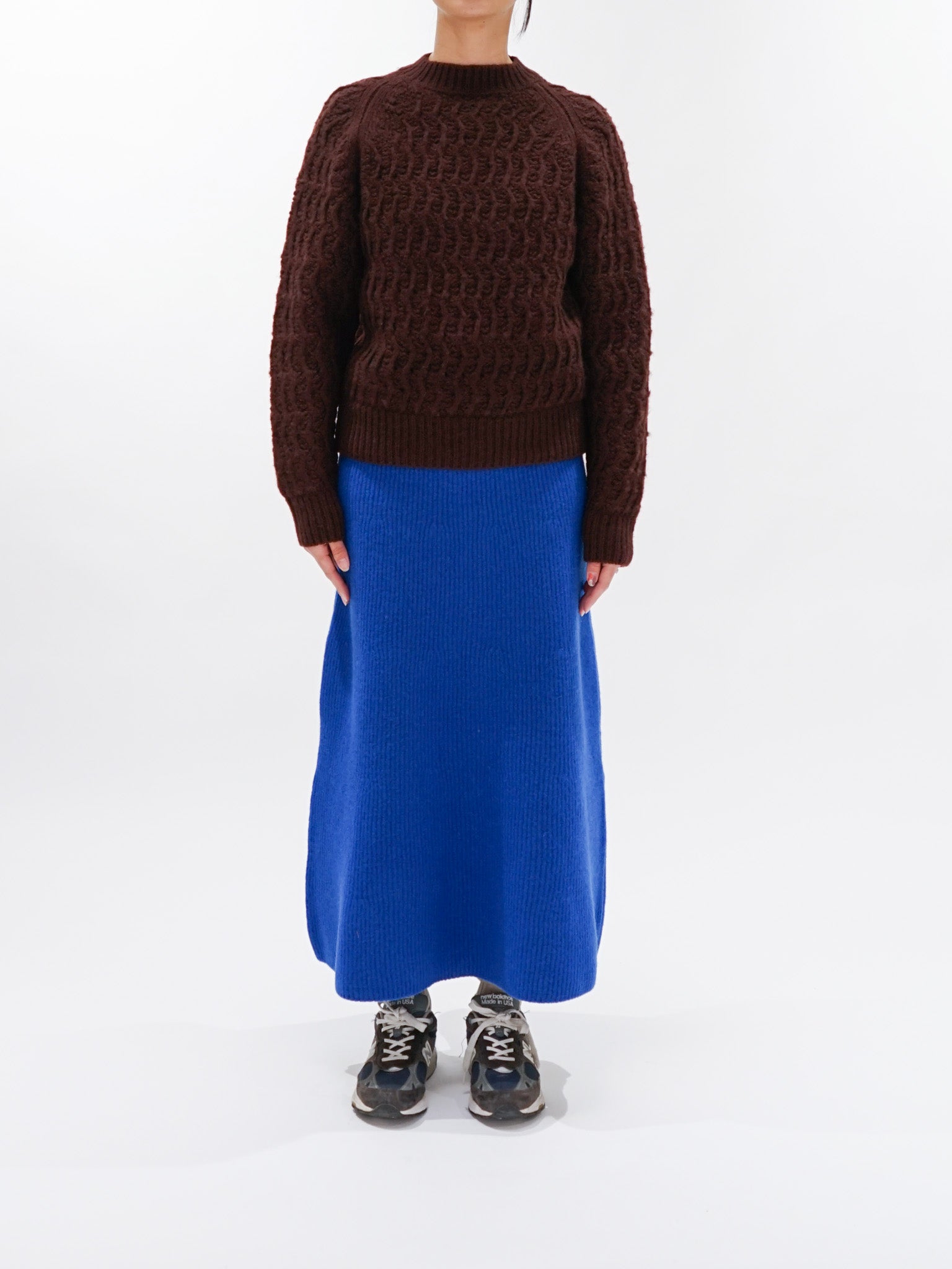 Namu Shop - Yleve Andean Highland Wool Knit Pullover - Brown