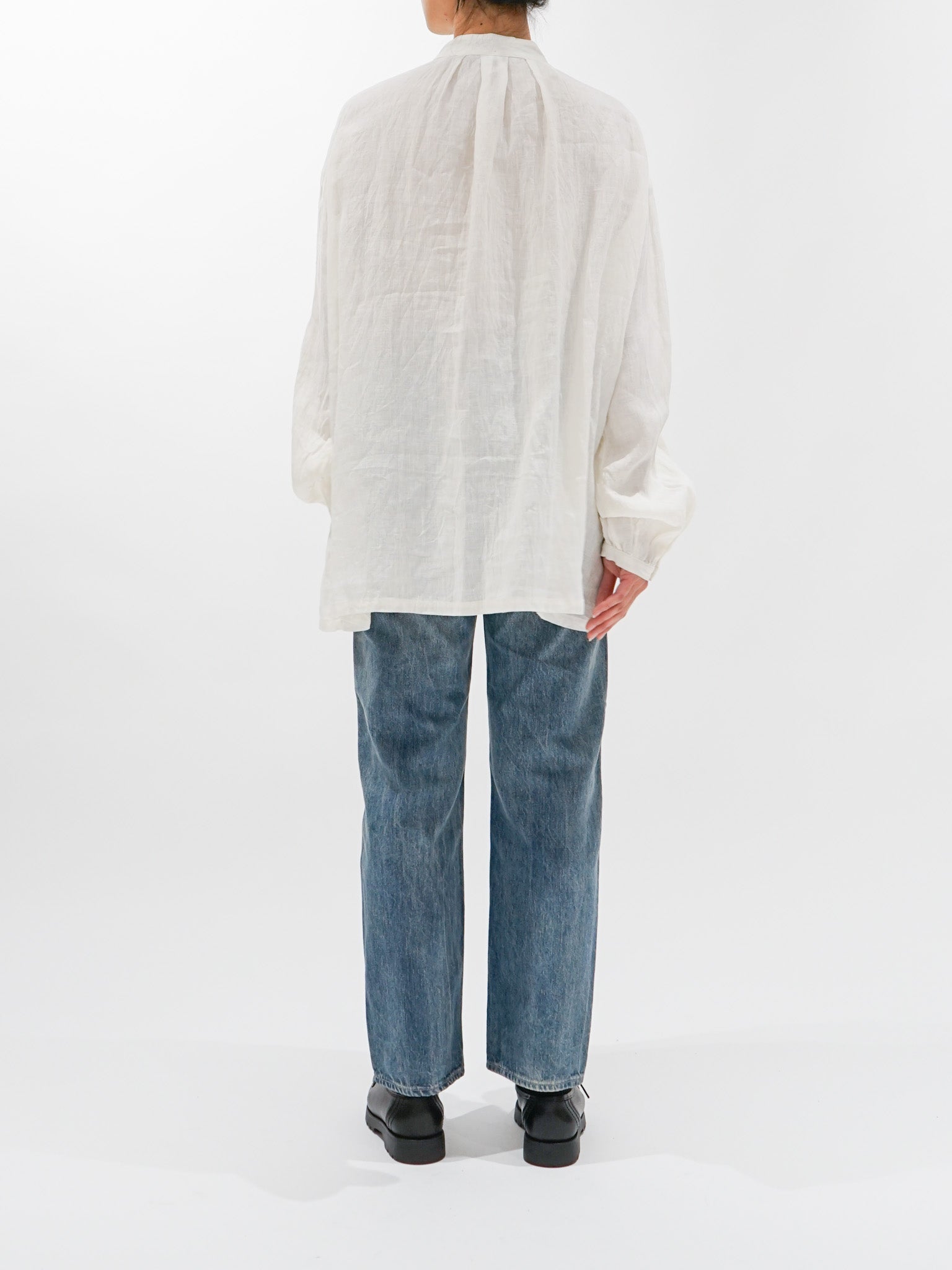 Namu Shop - Ichi Antiquites French Linen Shirt - Black